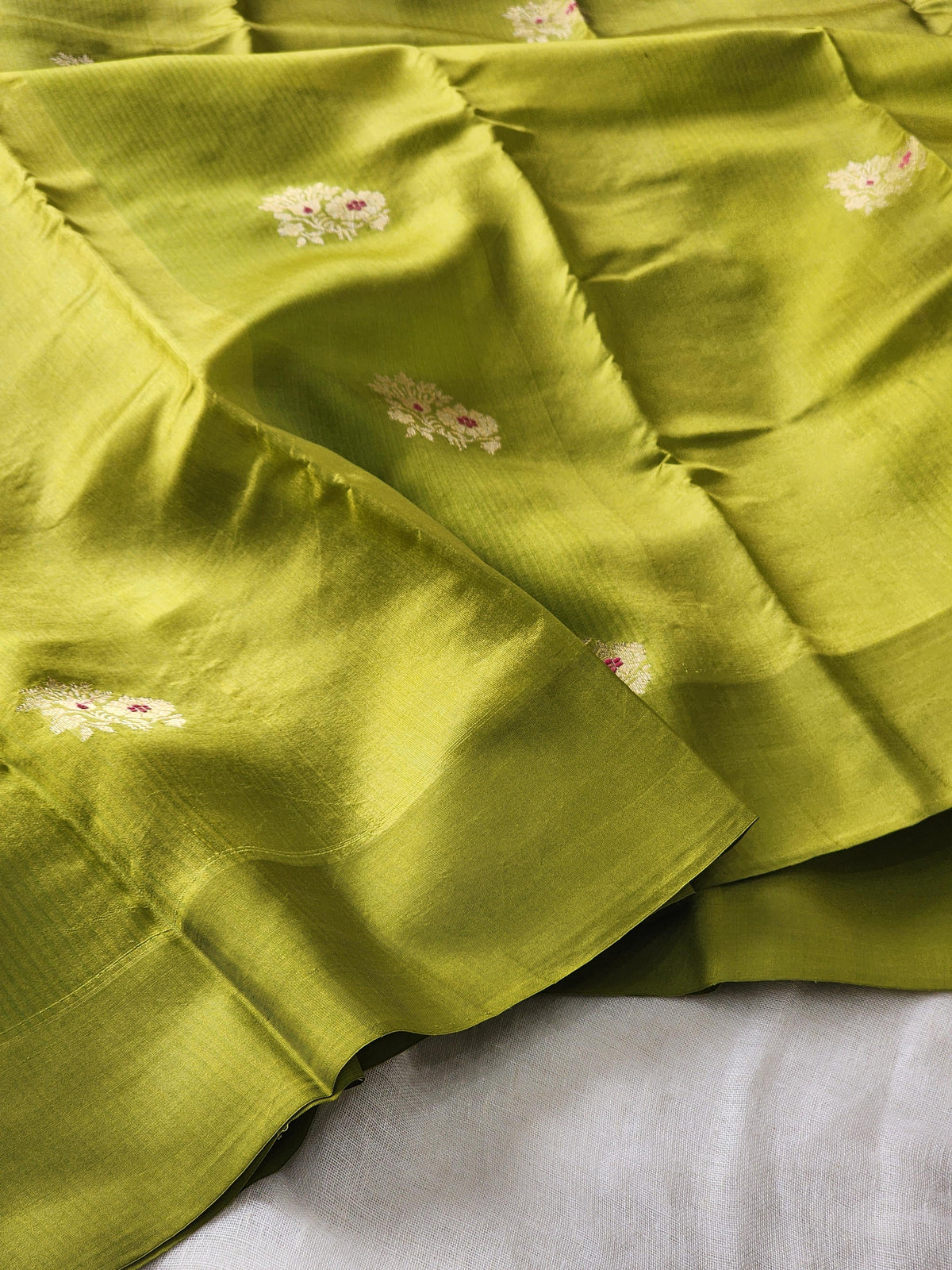 Green Mashru Silk Saree