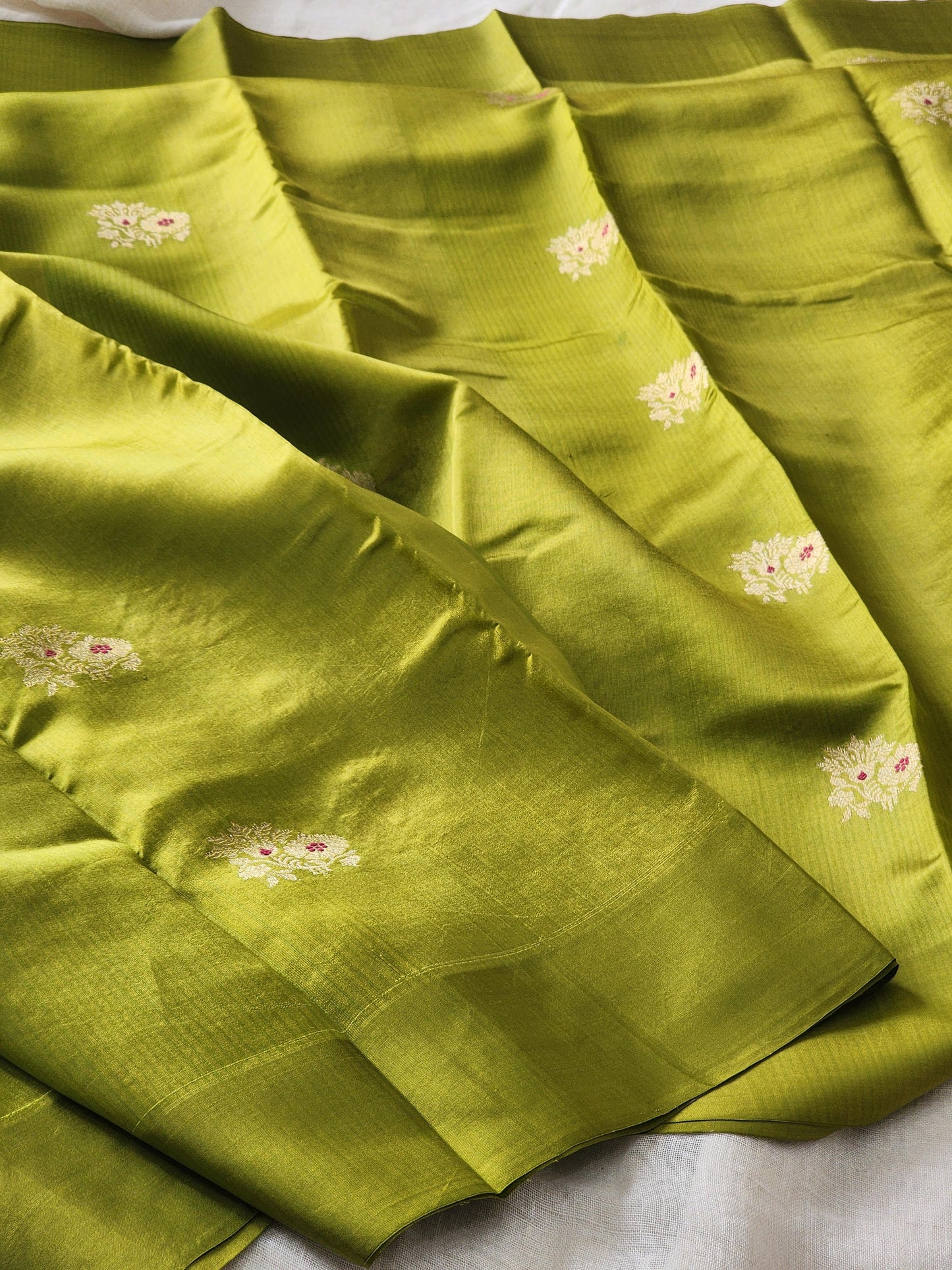 Green Mashru Silk Saree
