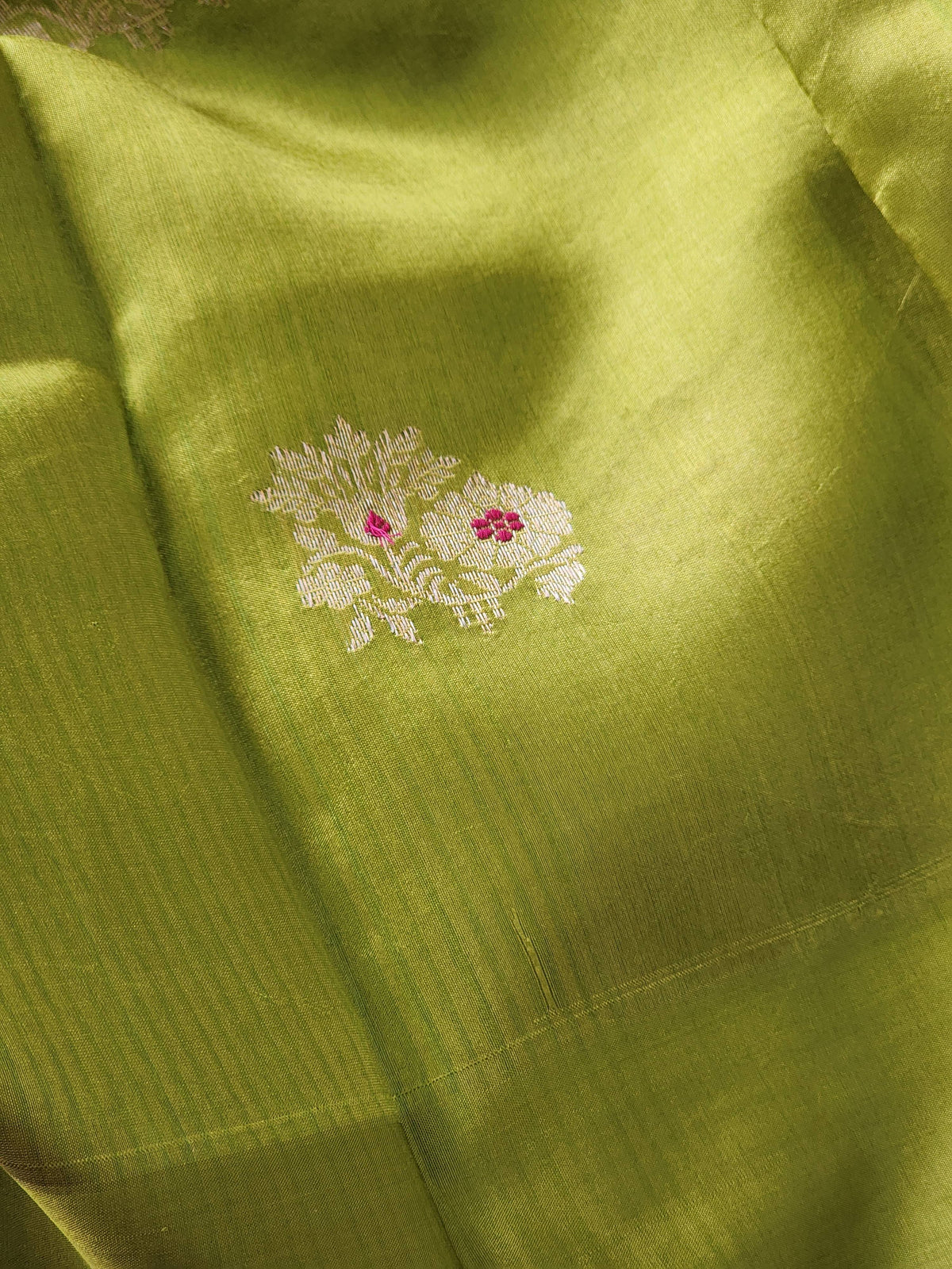 Green Mashru Silk Saree