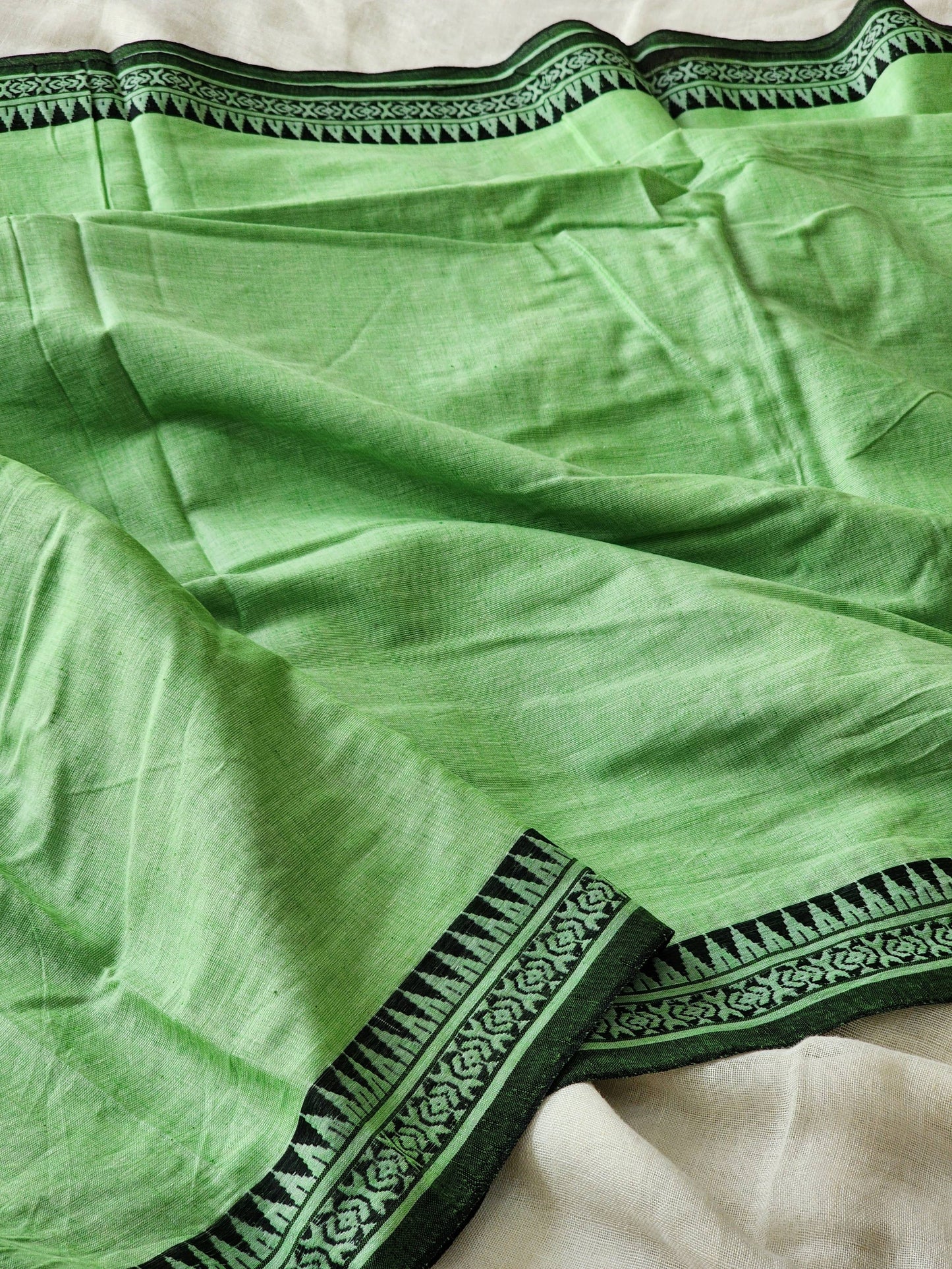 Green Dhonekhali Cotton Saree