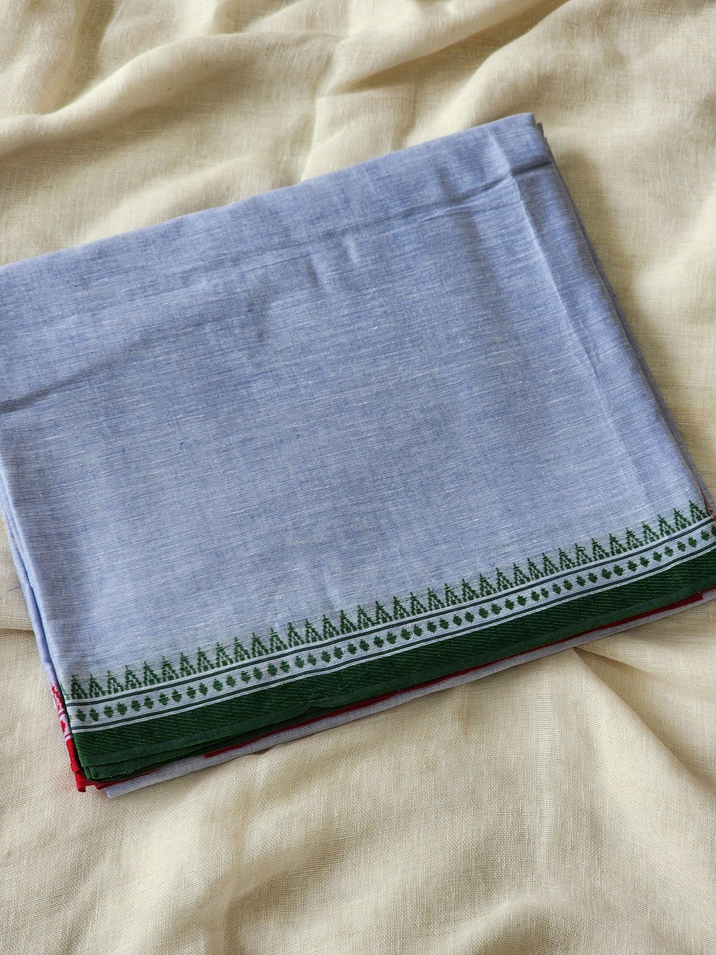 Blue Dhonekhali Cotton Saree