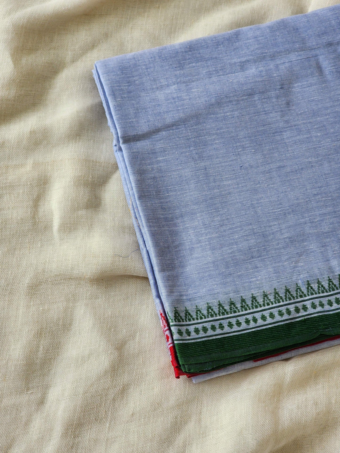 Blue Dhonekhali Cotton Saree