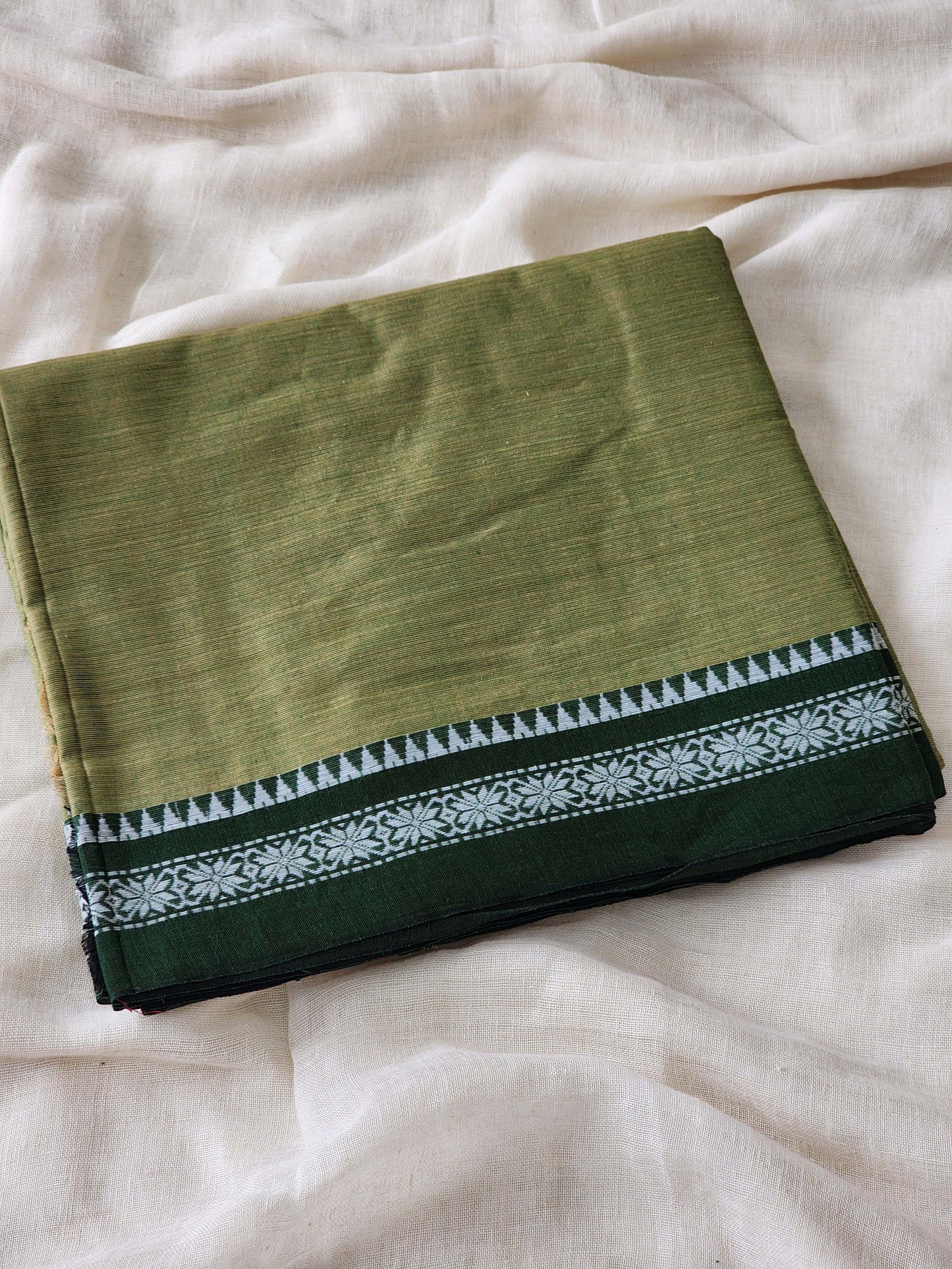 Green Dhonekhali Cotton Saree