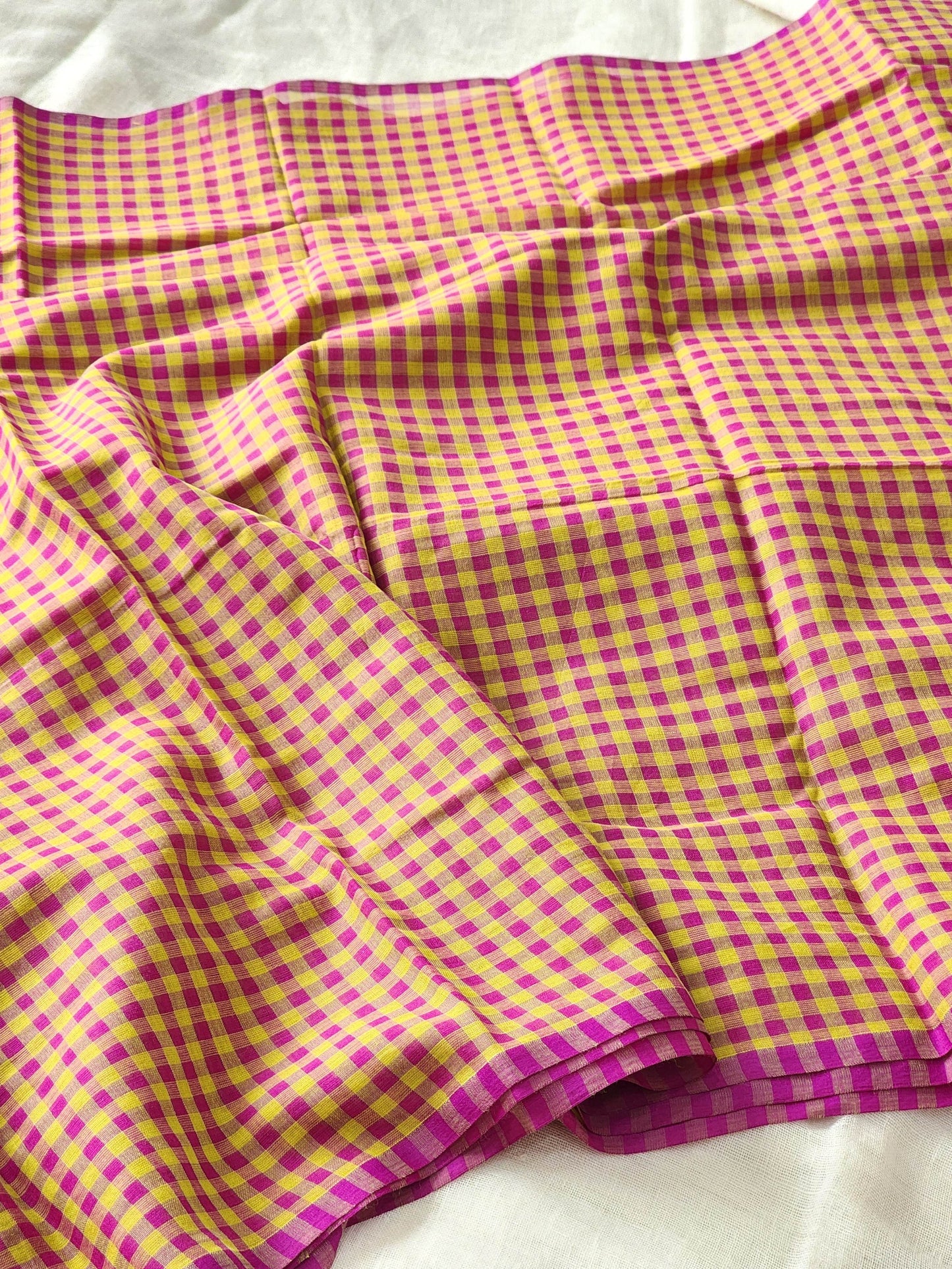 Green & Purple Cotton Handloom Saree