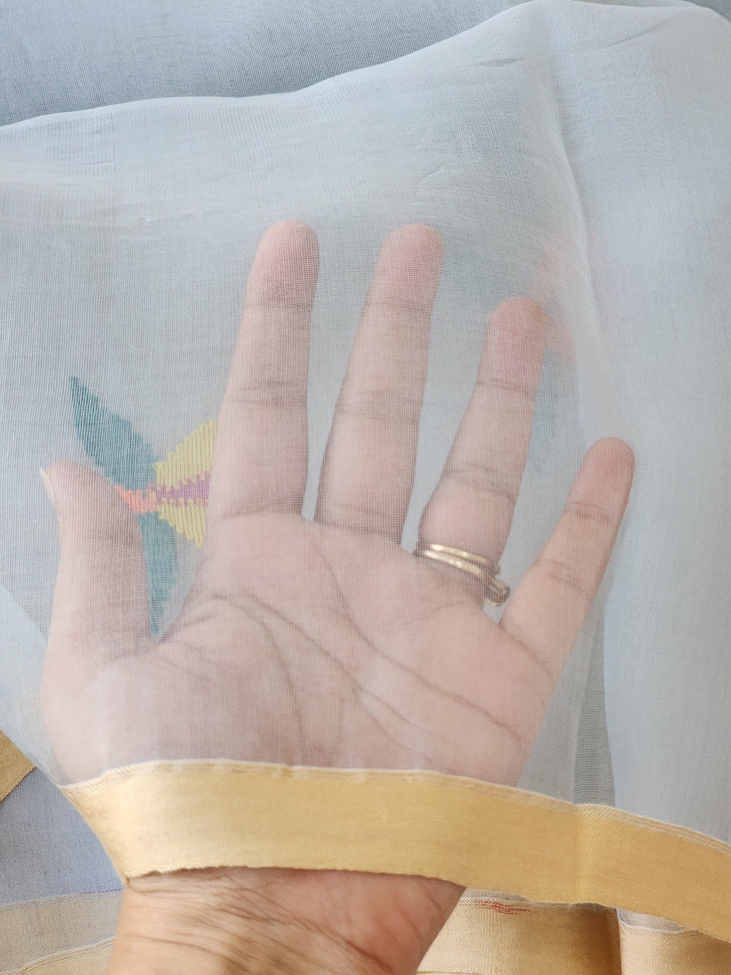 Grey Muslin Jamdani Saree