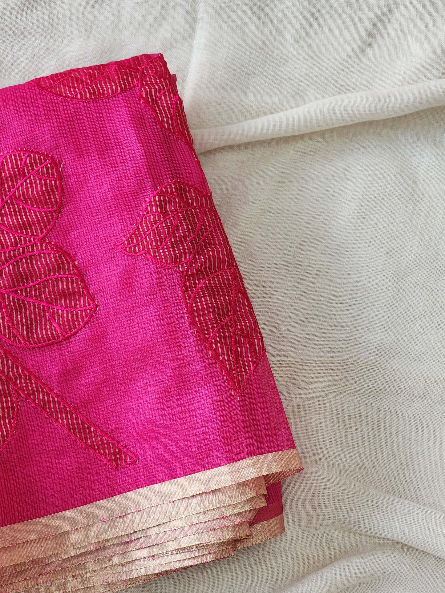 Pink Kota Silk Saree