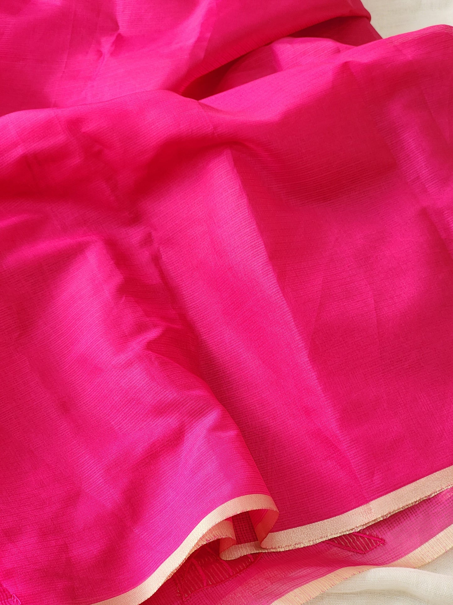 Pink Kota Silk Saree