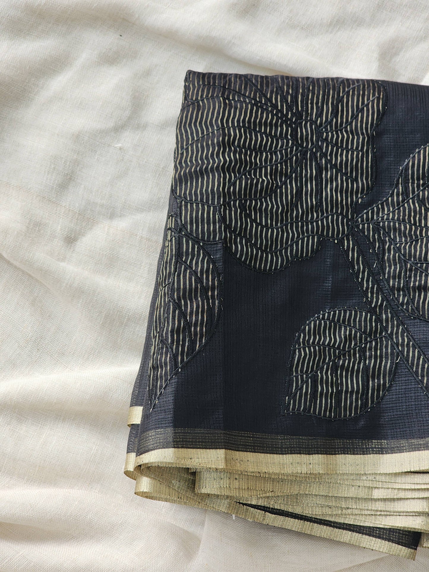 Black Kota Silk Saree