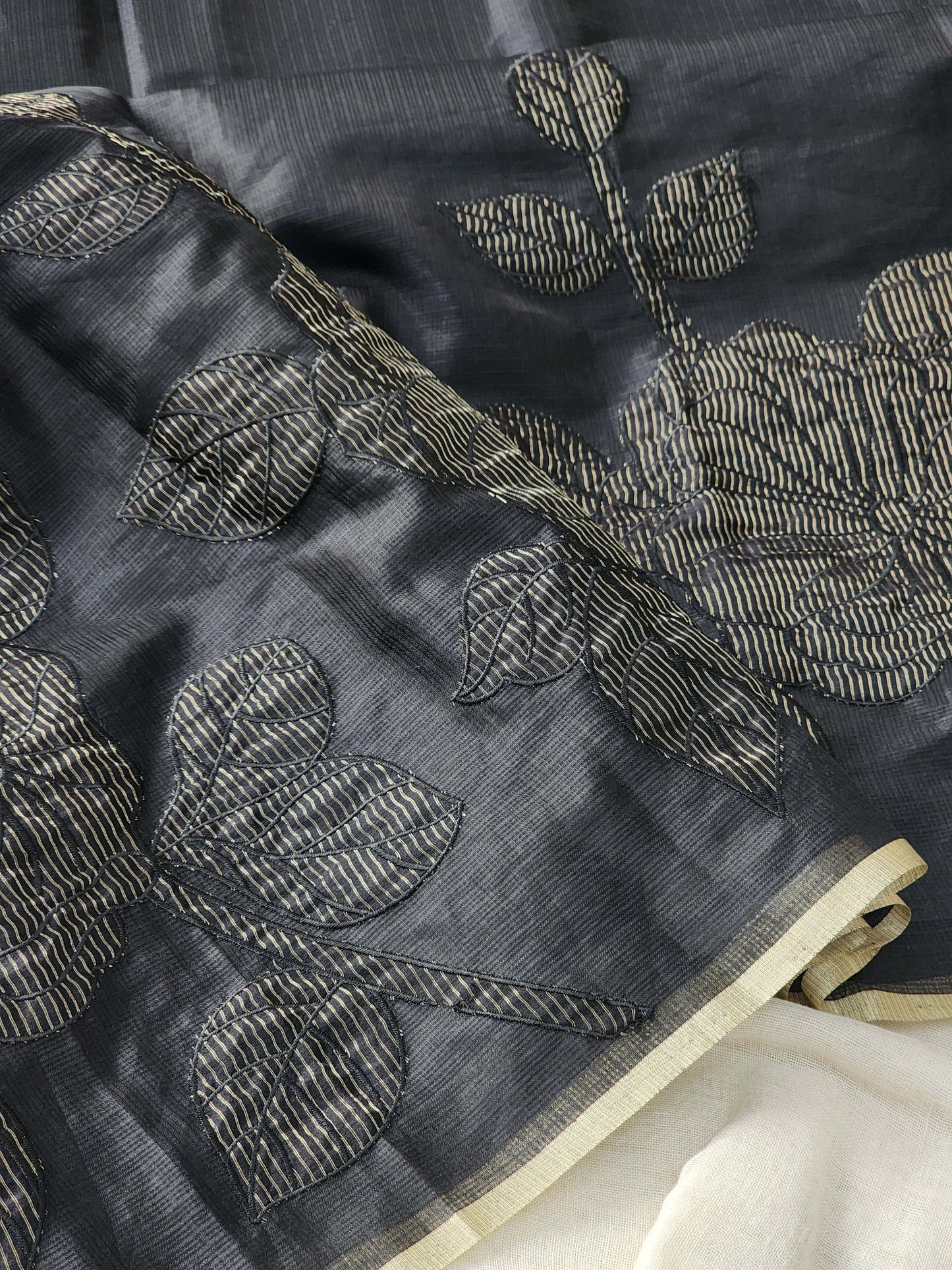Black Kota Silk Saree