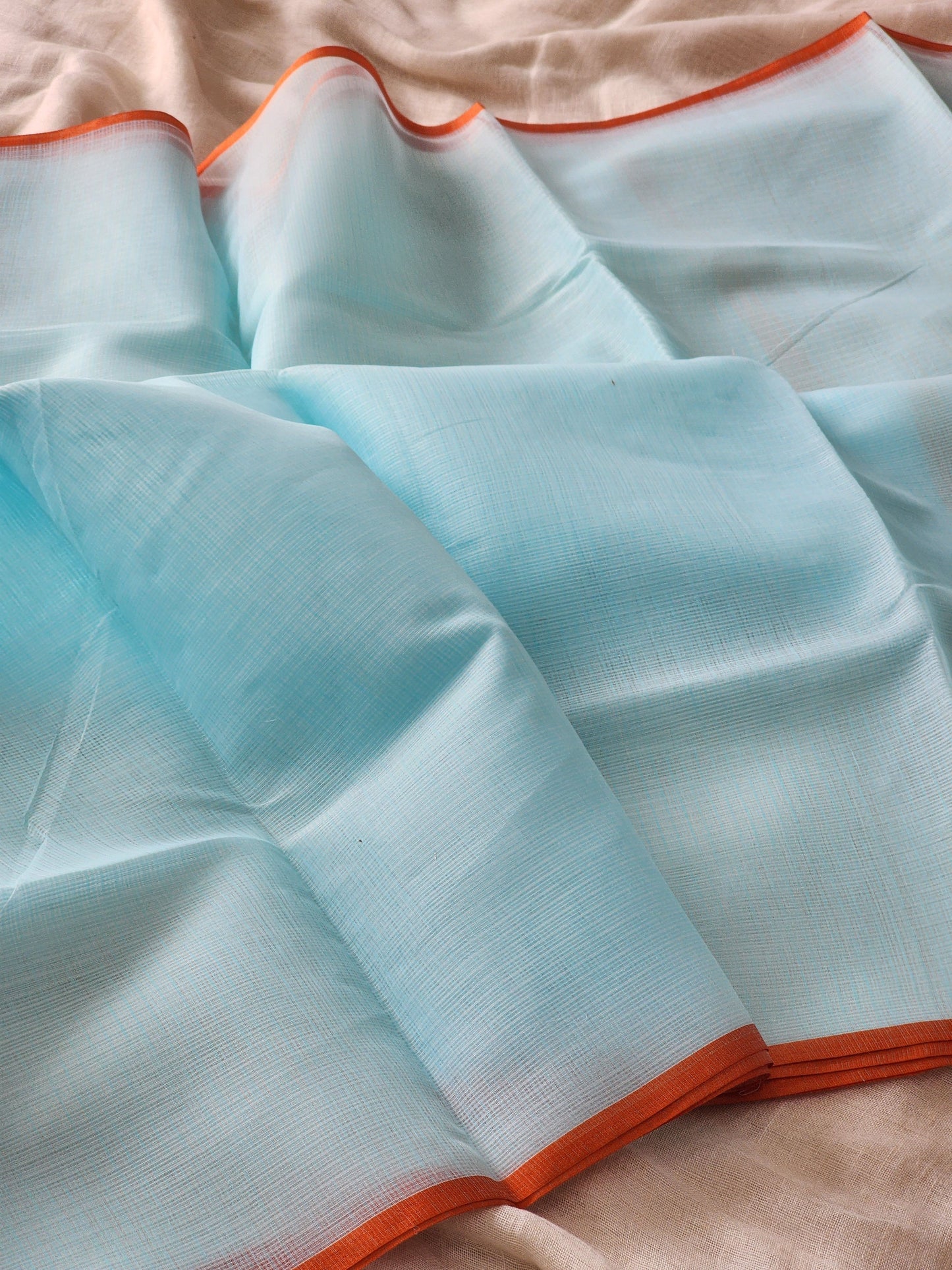 Pastel Blue kota silk saree