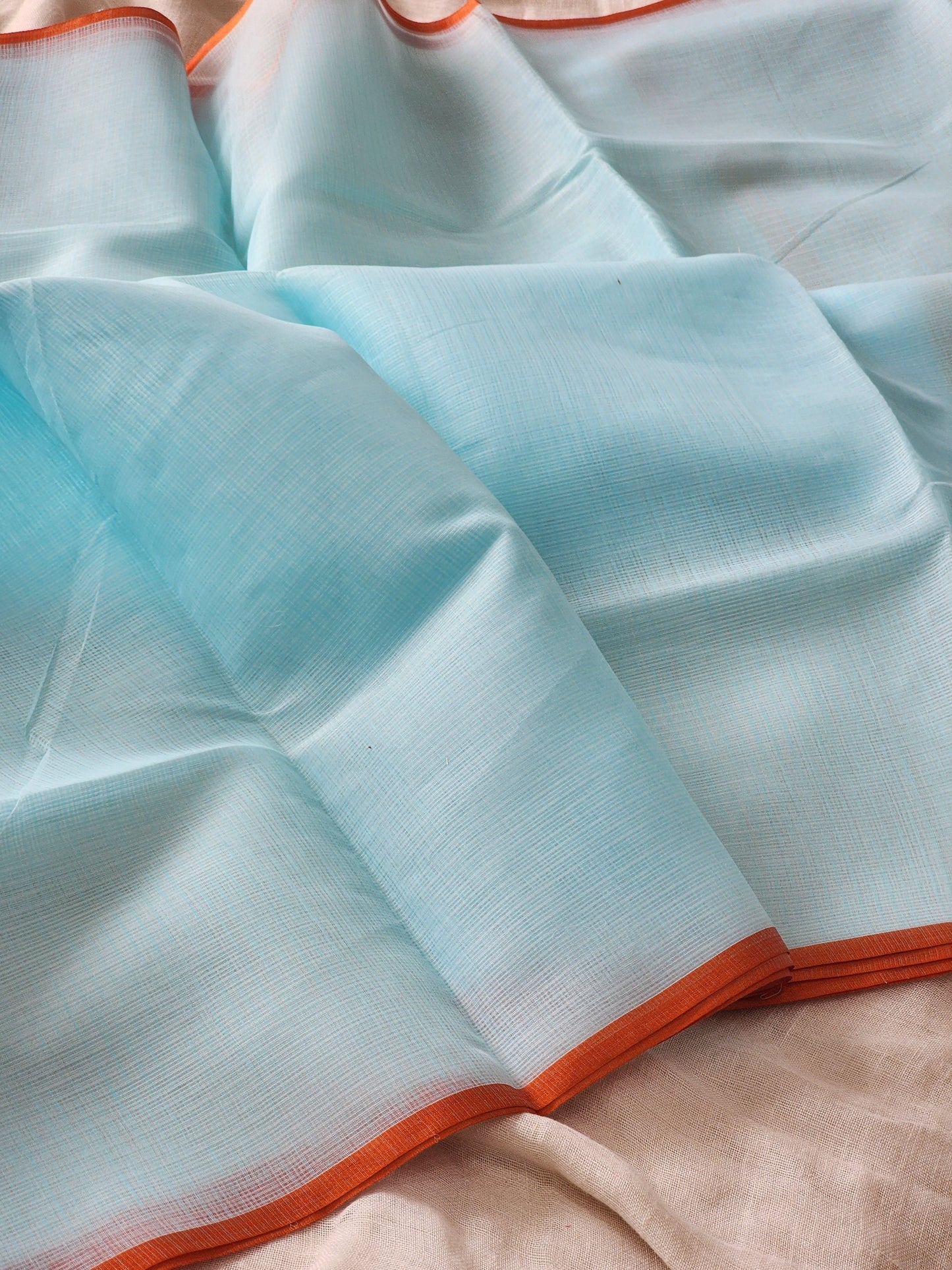 Pastel Blue kota silk saree
