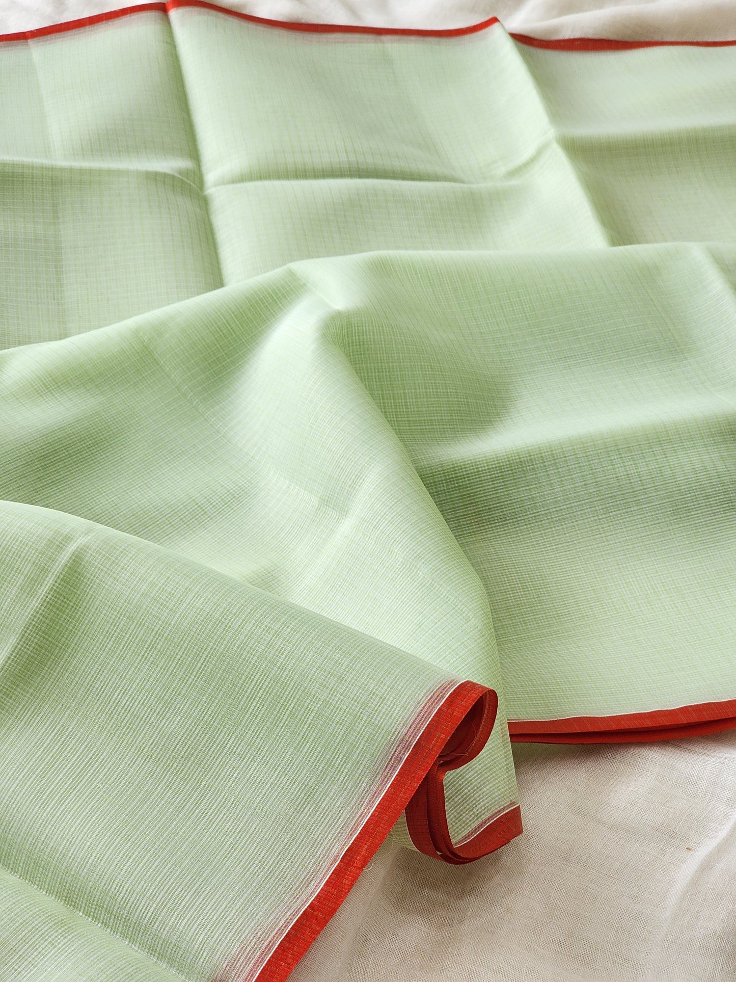Pista Green kota silk saree