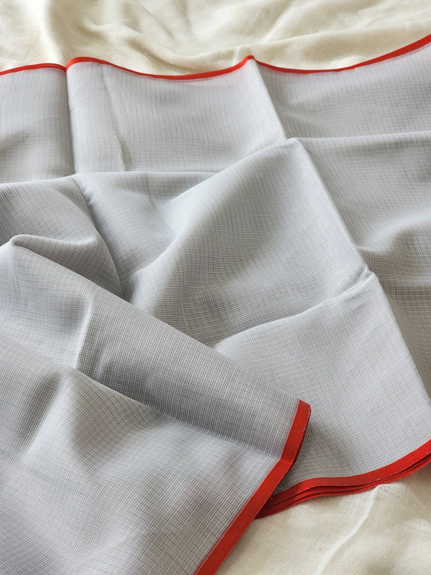 Light Grey kota silk saree