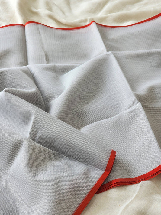 Light Grey kota silk saree