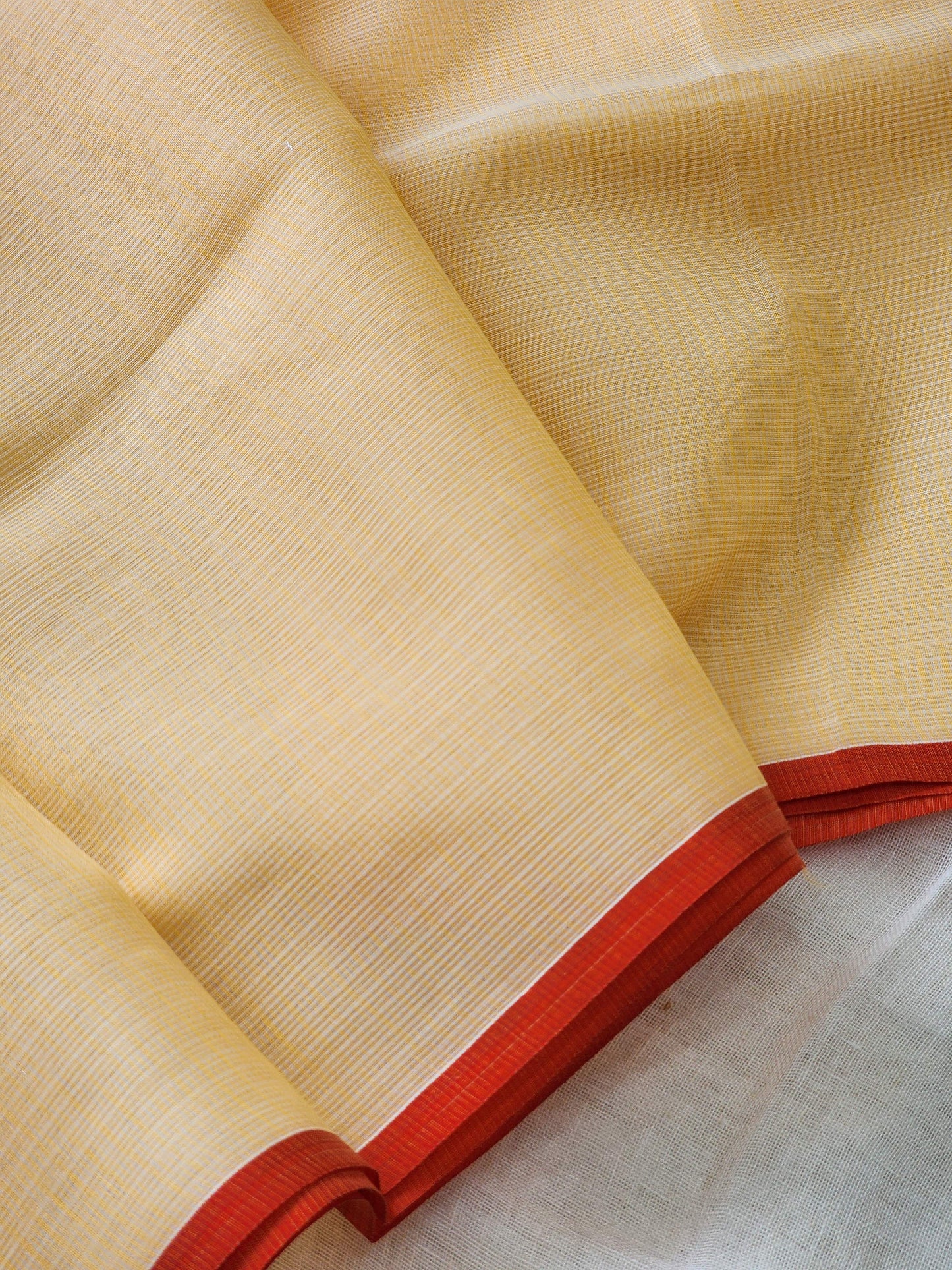 Peach Orange kota silk saree