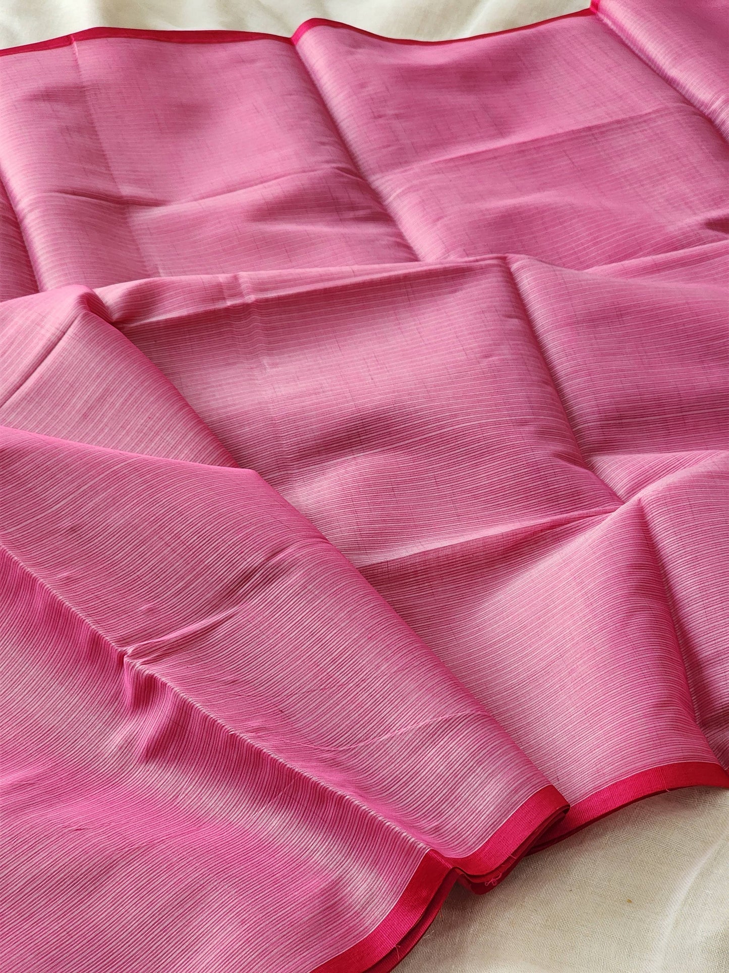 Blush Pink kota silk saree