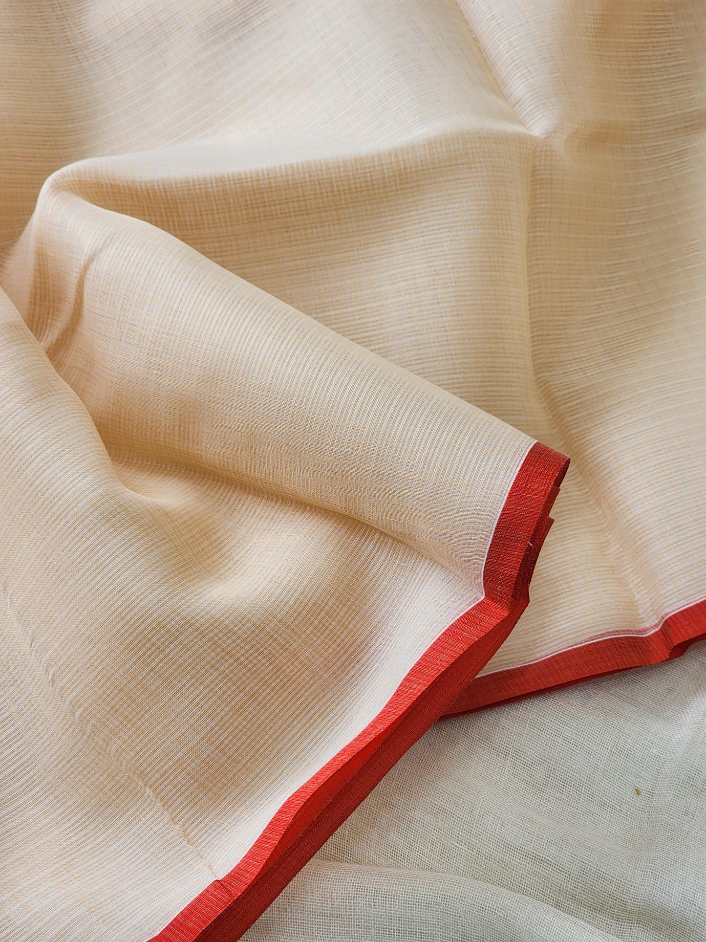 Light Peach kota silk saree