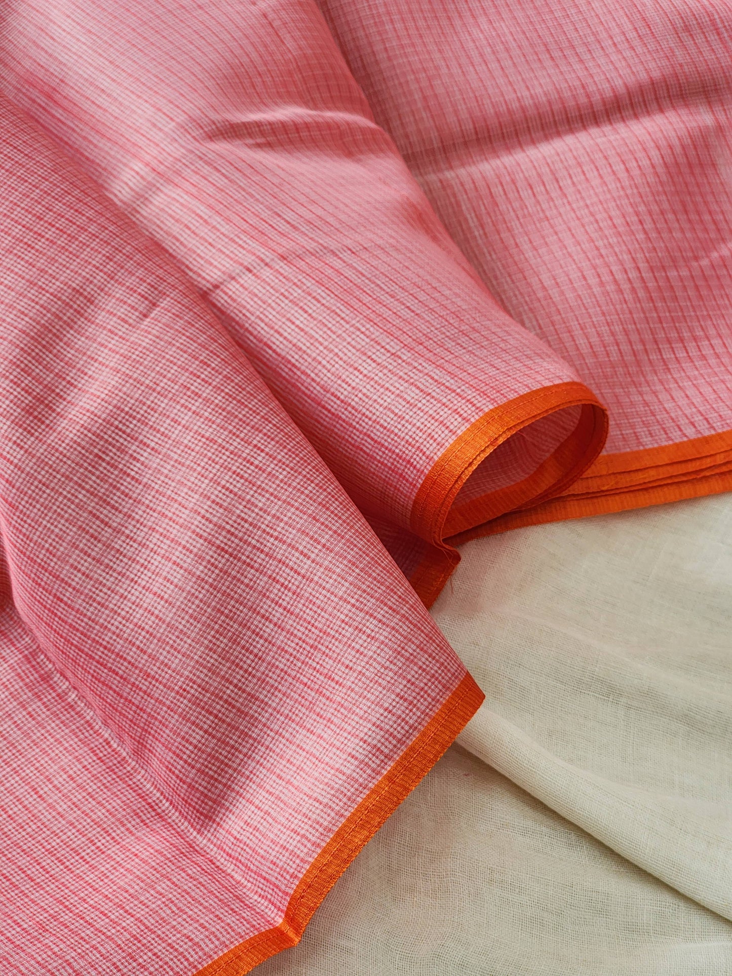 Watermelon Red kota silk saree