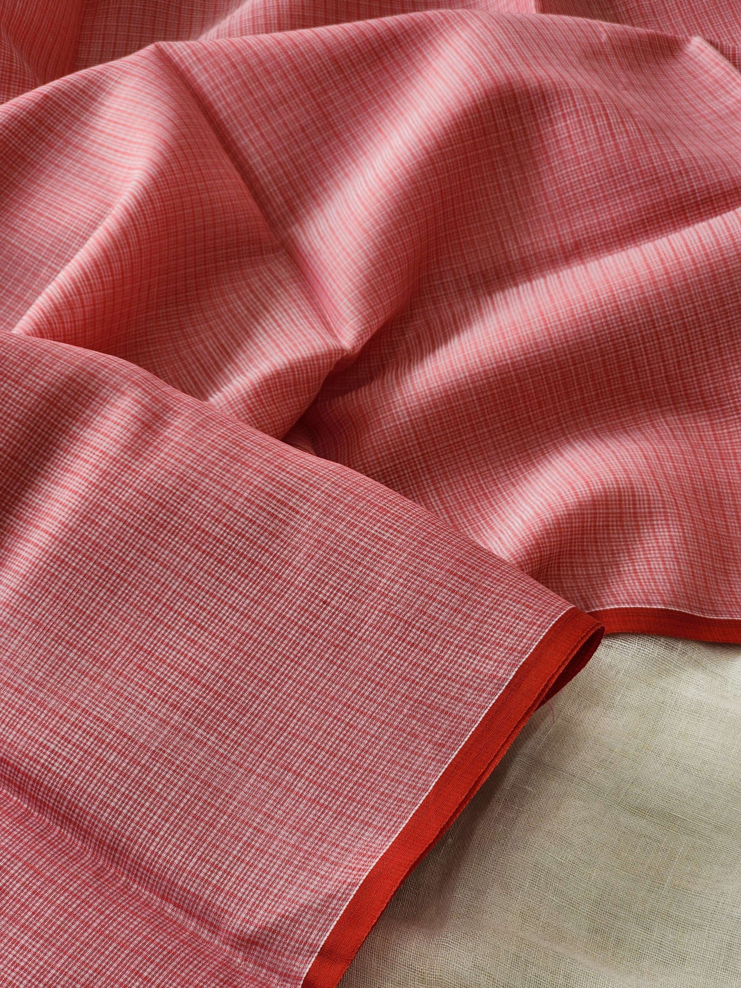 Watermelon Red kota silk saree