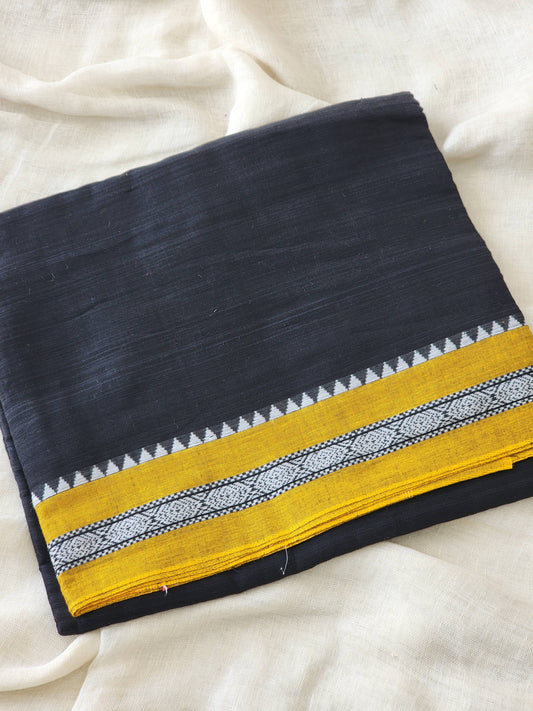 Black Dhonekhali Cotton Saree