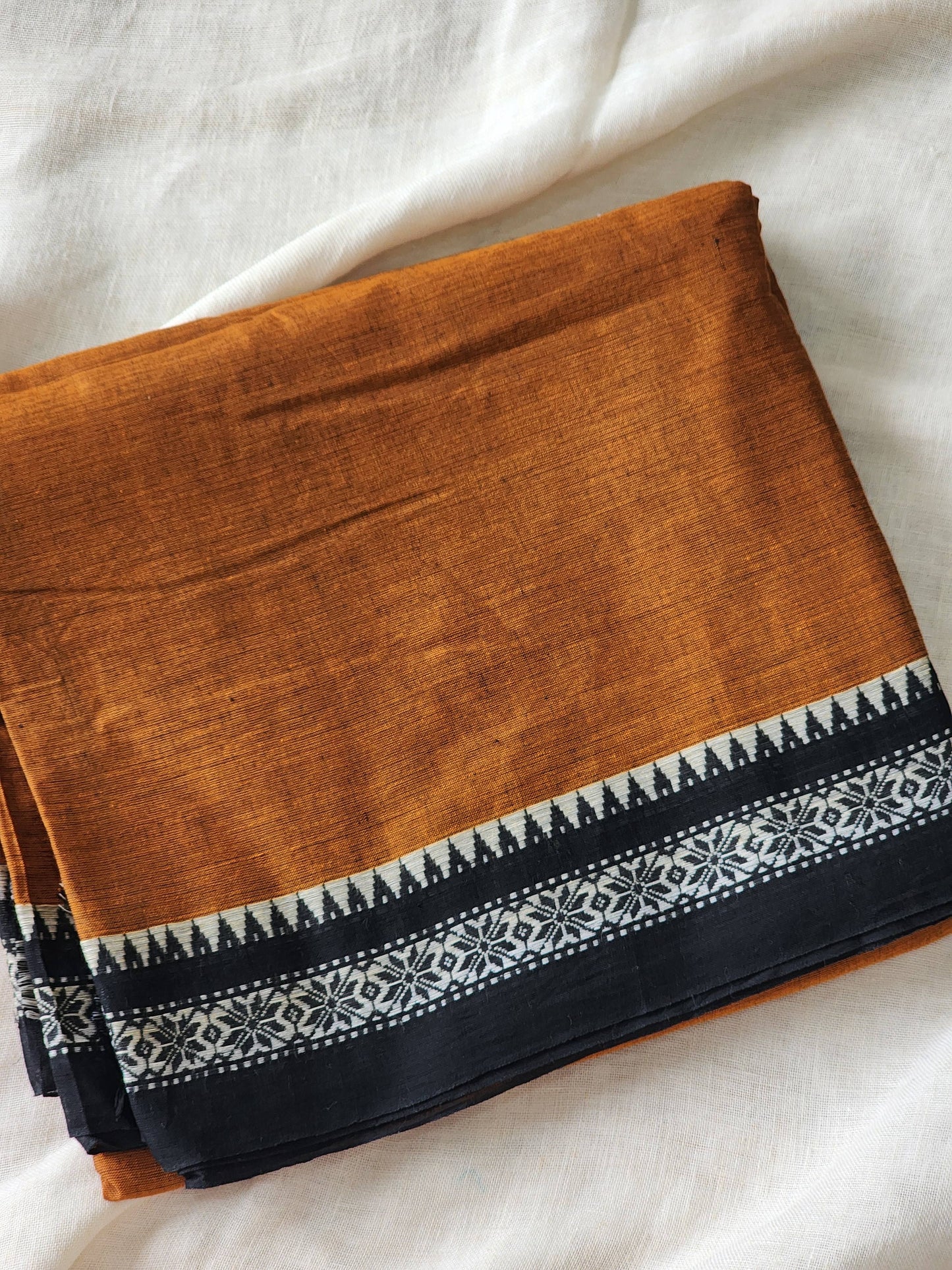 Brown Dhonekhali Cotton Saree
