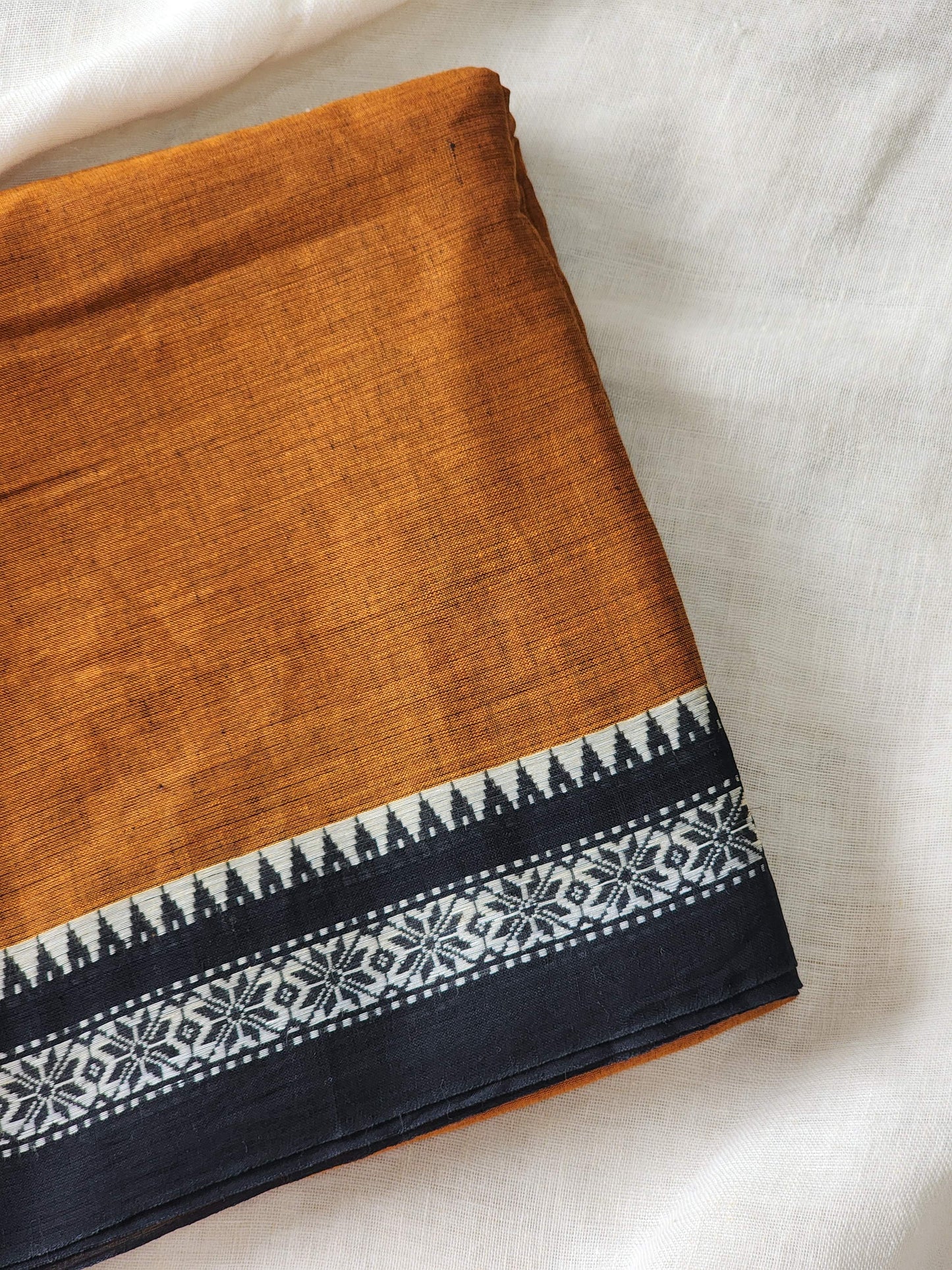 Brown Dhonekhali Cotton Saree