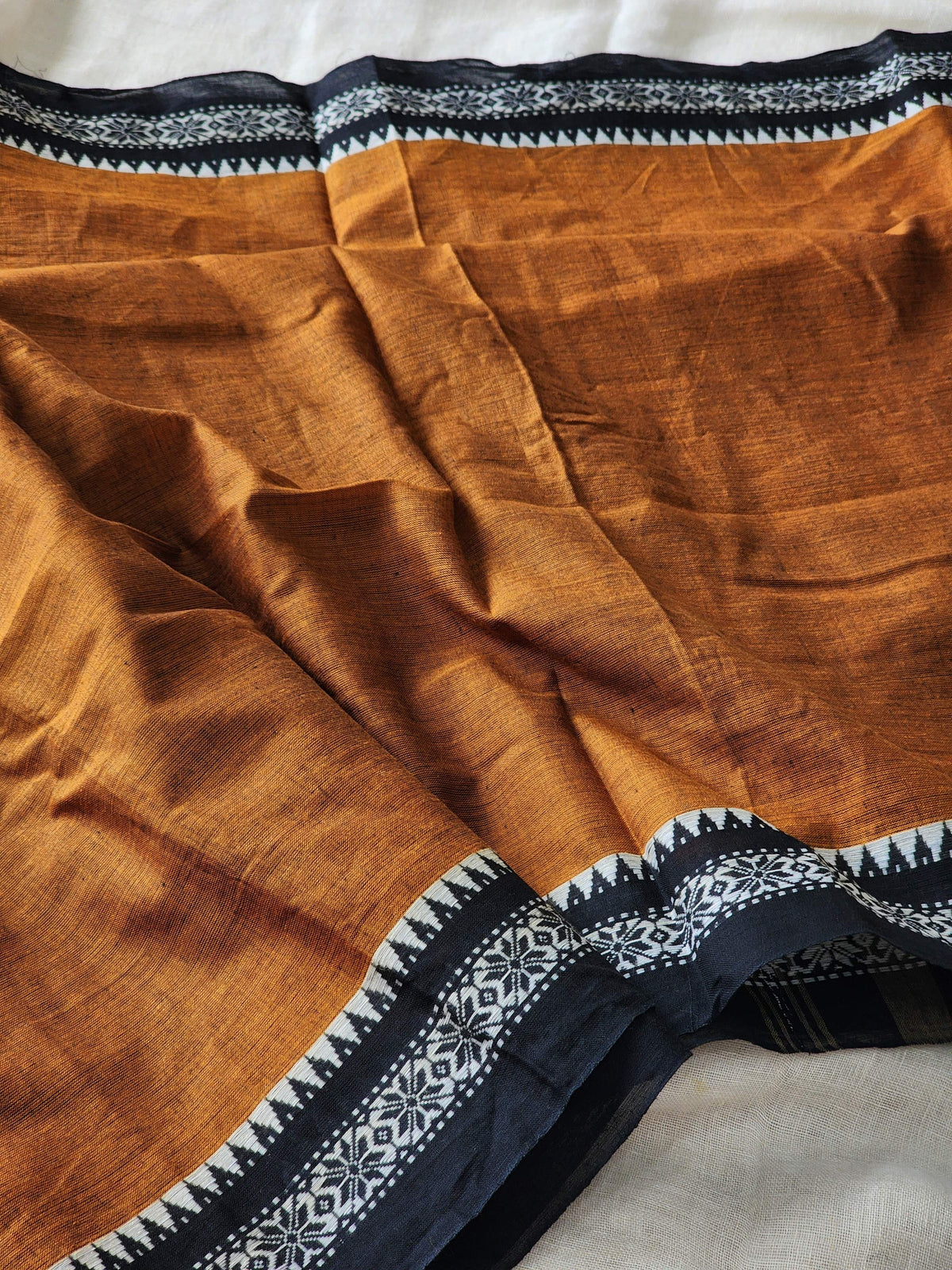 Brown Dhonekhali Cotton Saree