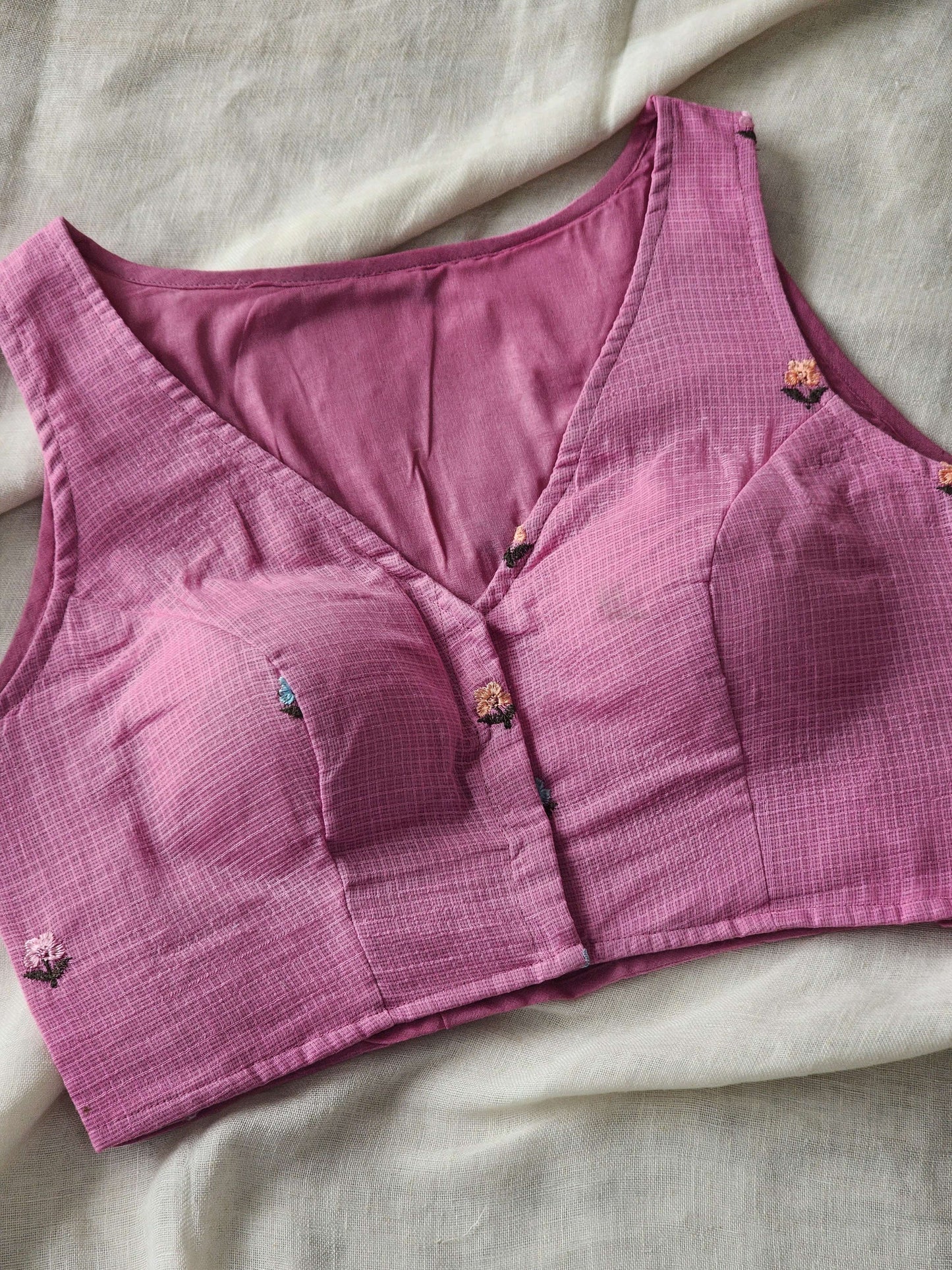 Blush Pink Kota Cotton Blouse