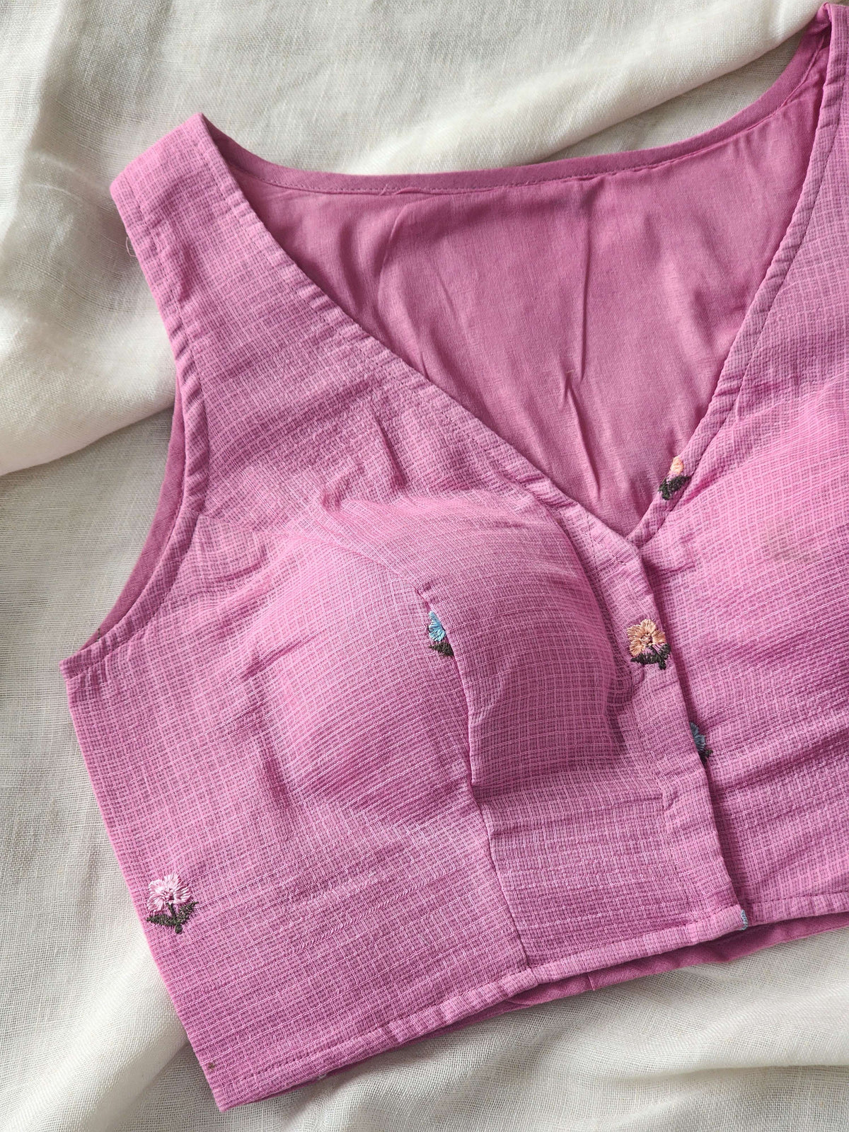 Blush Pink Kota Cotton Blouse