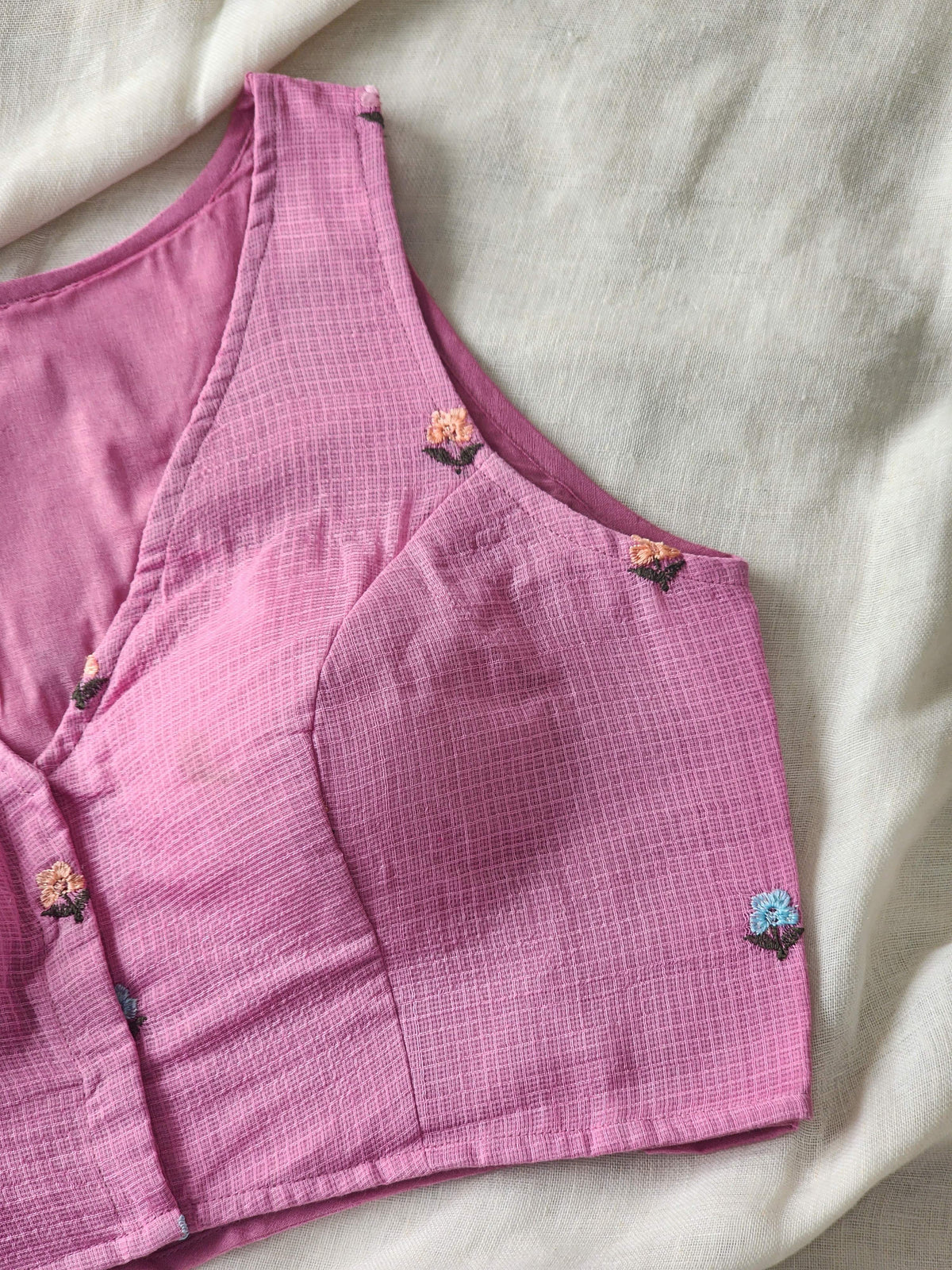 Blush Pink Kota Cotton Blouse