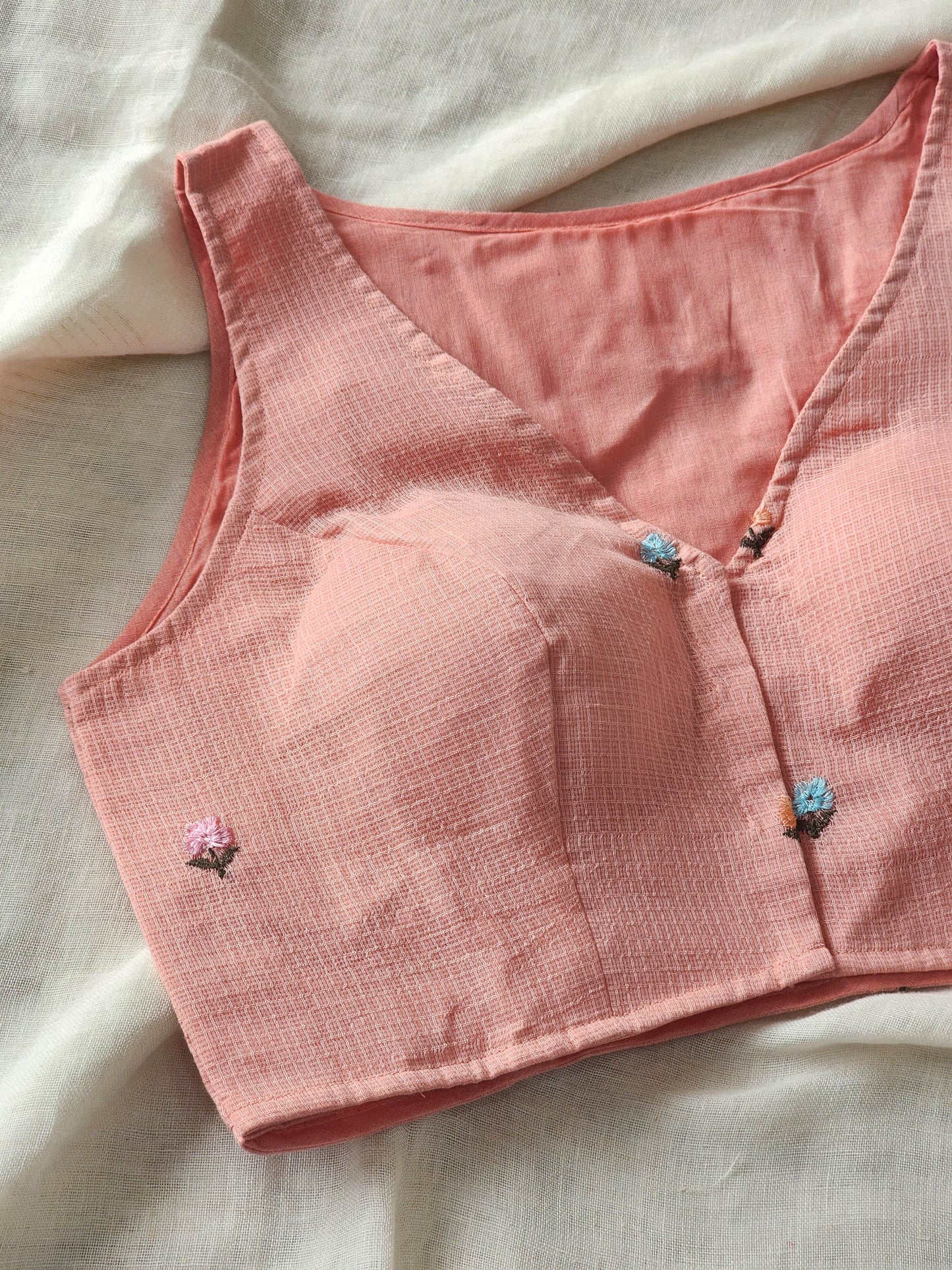 Peach Kota Cotton Blouse