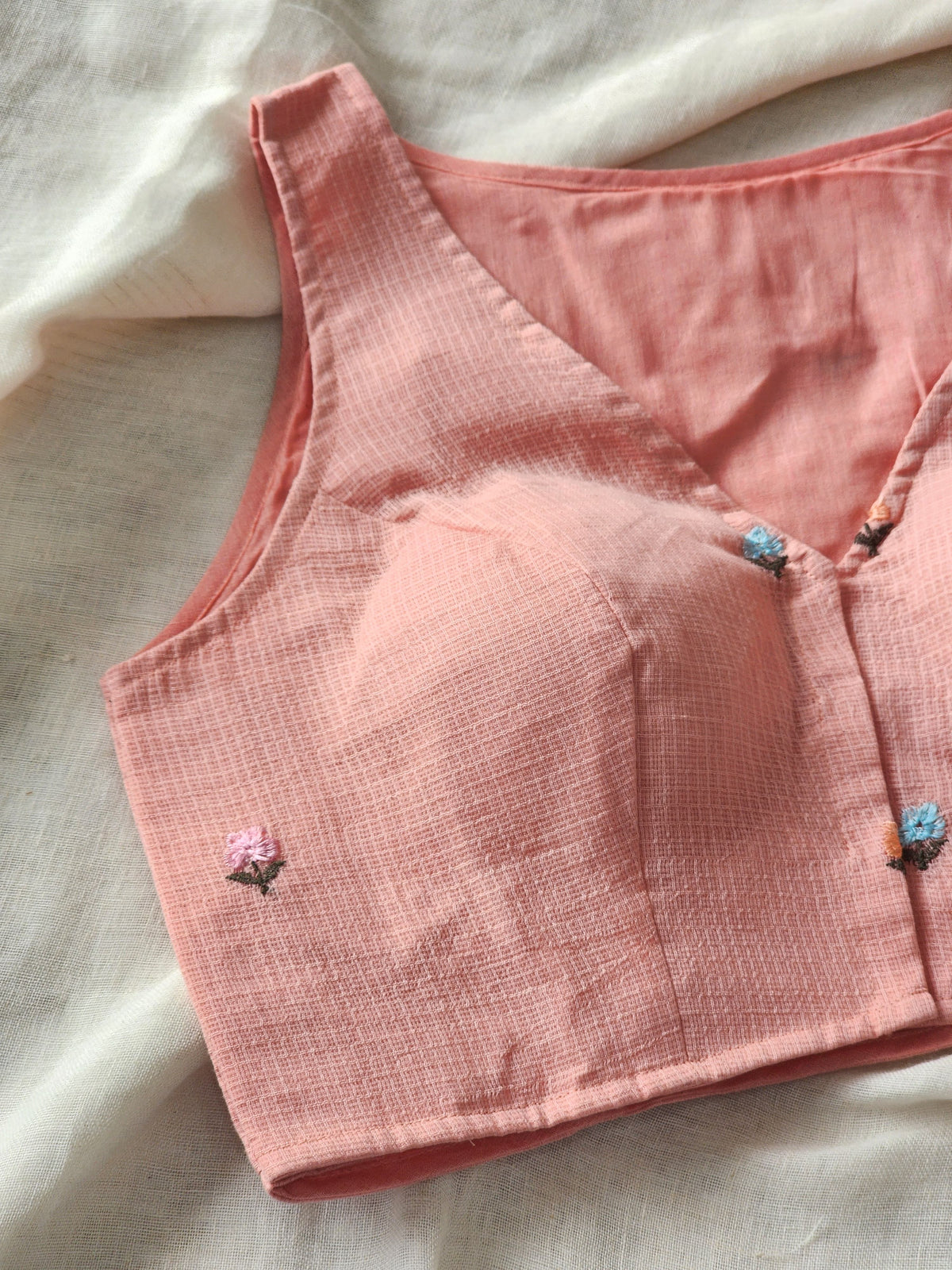 Peach Kota Cotton Blouse