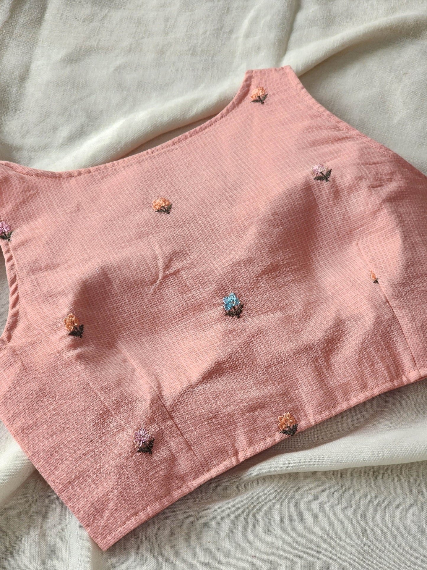 Peach Kota Cotton Blouse