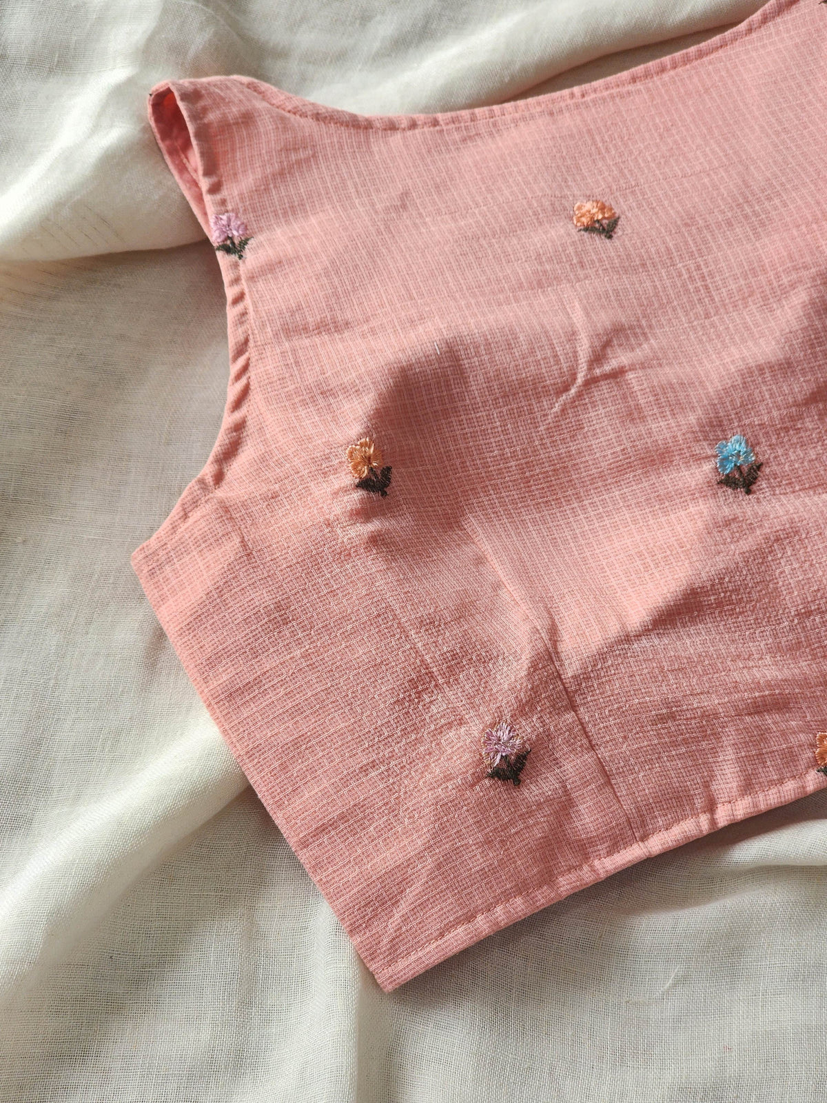 Peach Kota Cotton Blouse