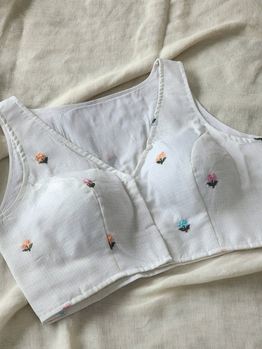 White Kota Cotton Blouse