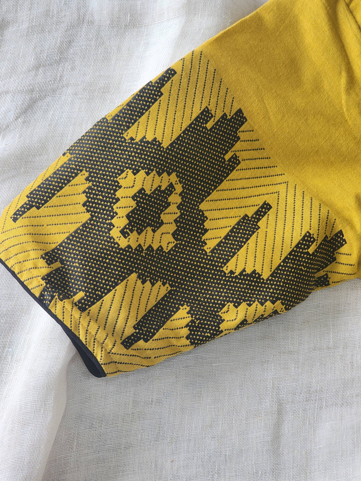 Mustard cotton blouse