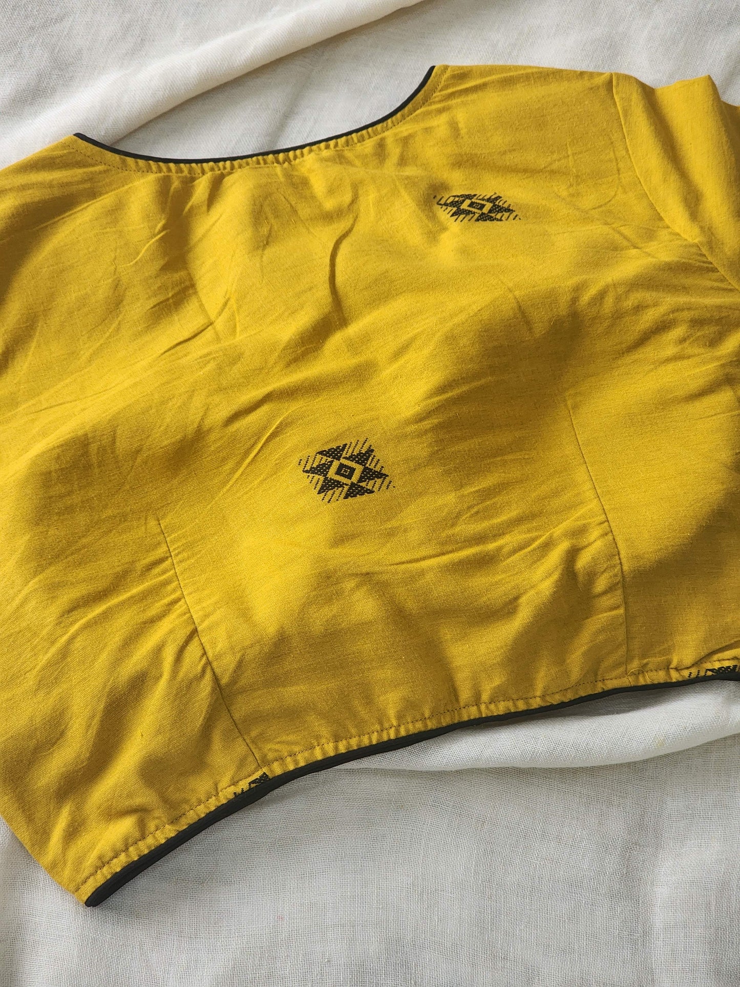 Mustard cotton blouse