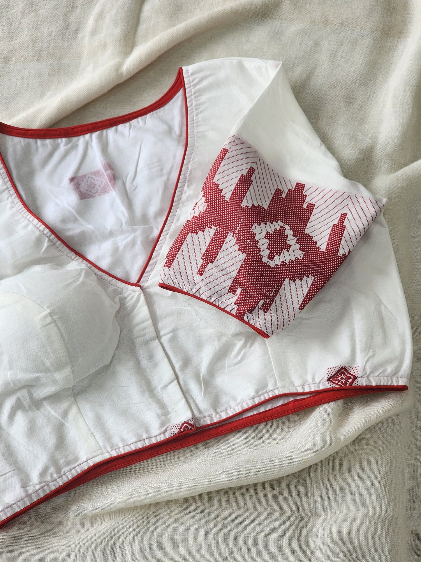 White cotton blouse
