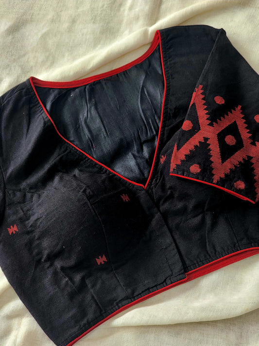 Black cotton blouse