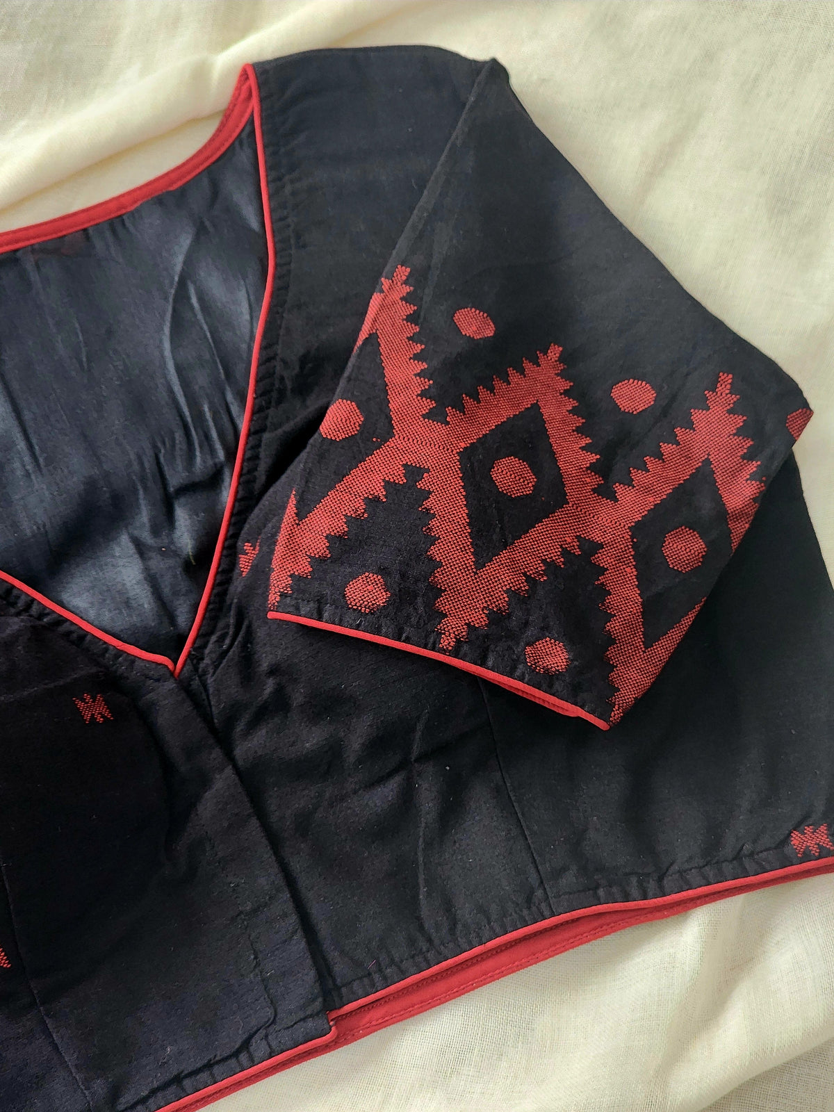 Black cotton blouse