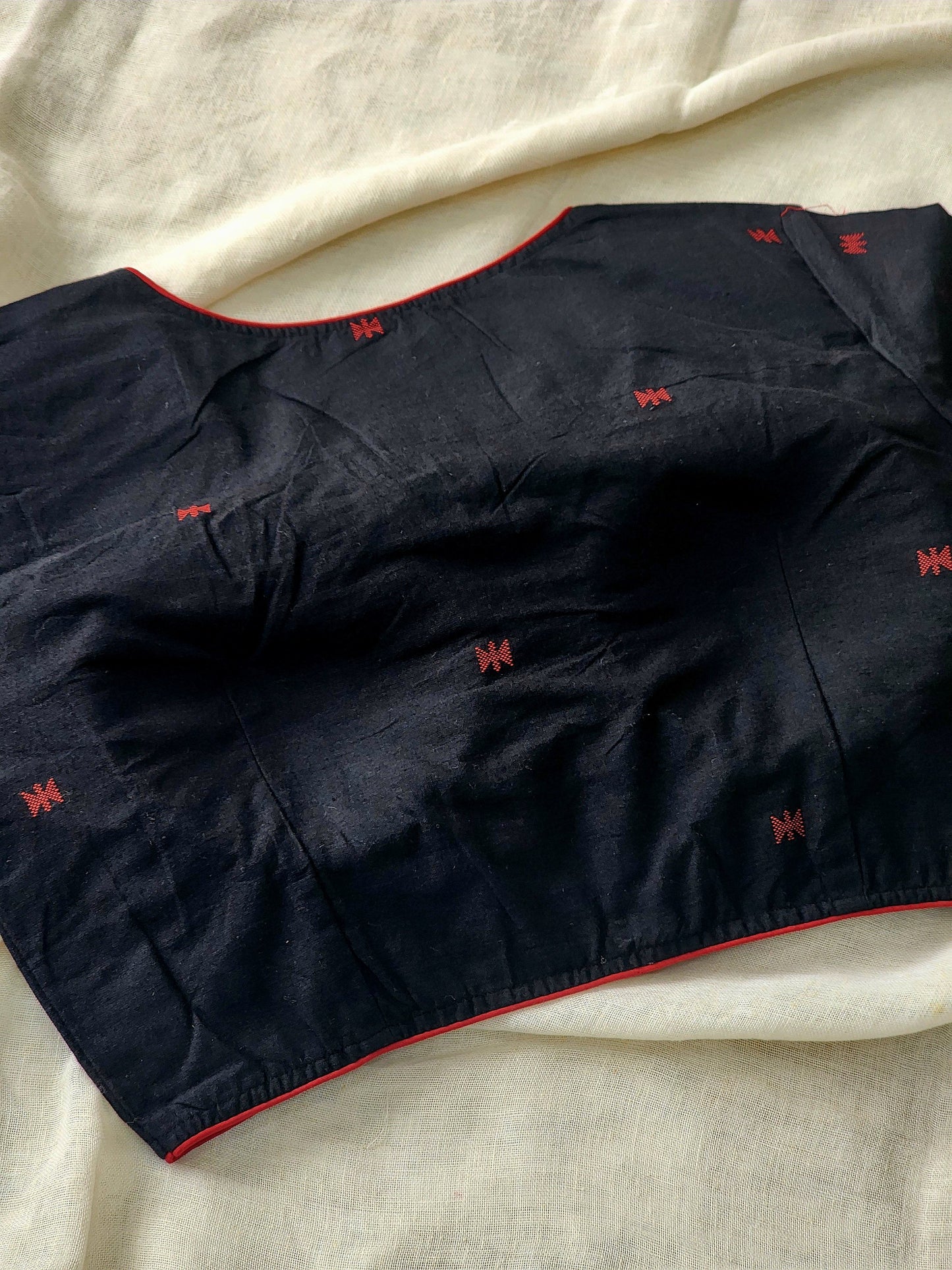 Black cotton blouse