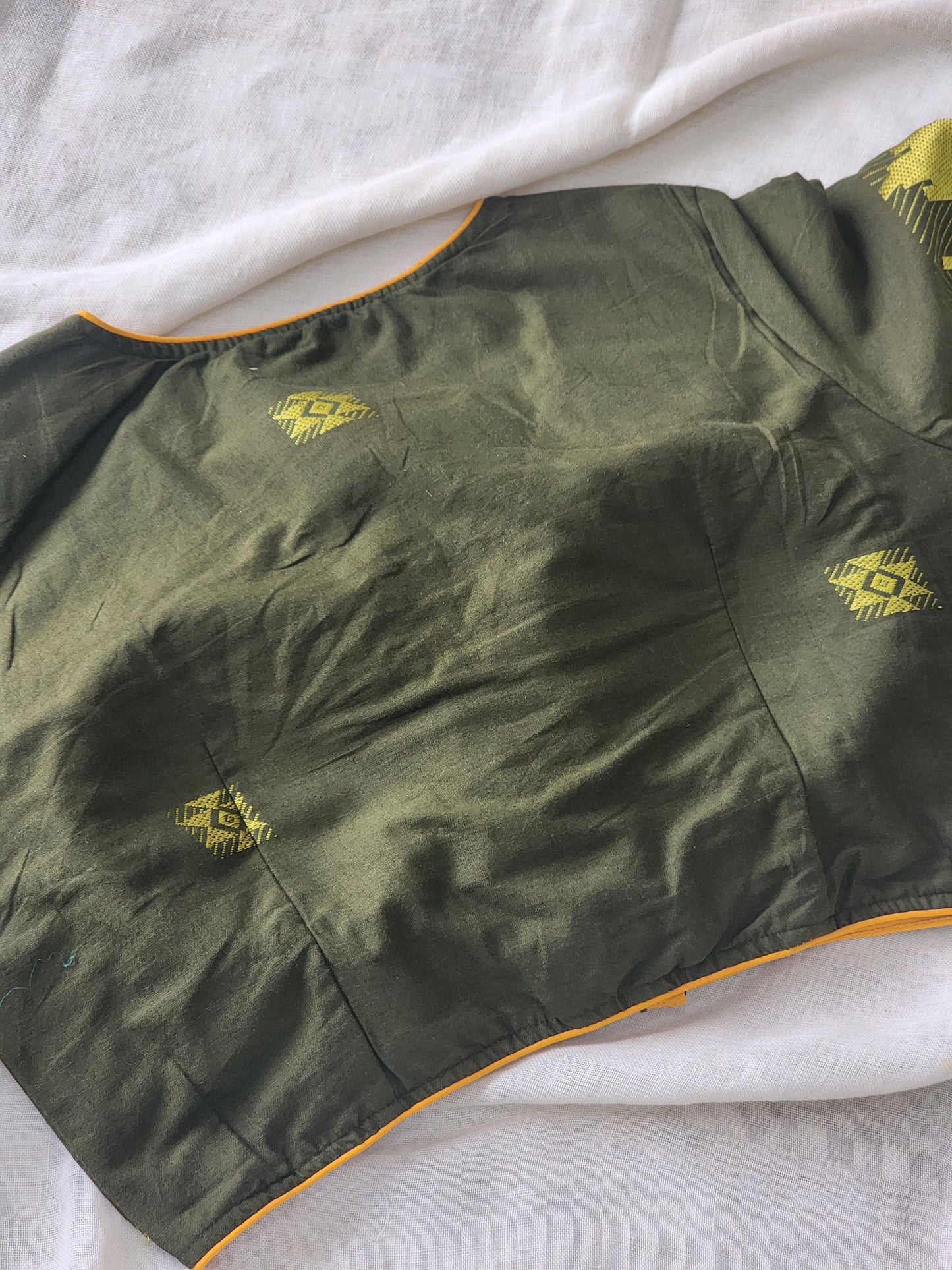 Military Green cotton blouse