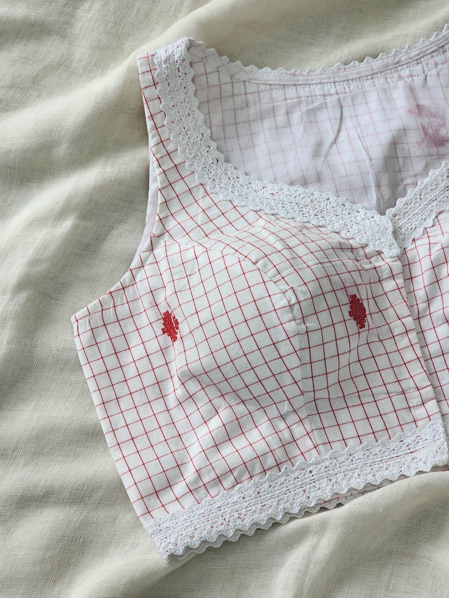 White cotton blouse