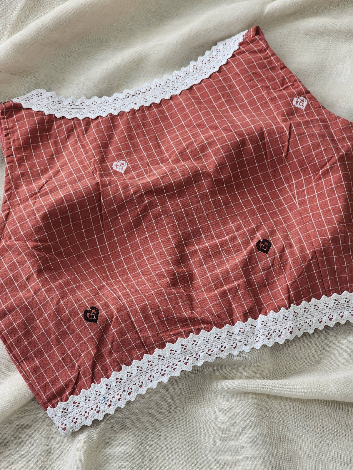 Rust cotton blouse