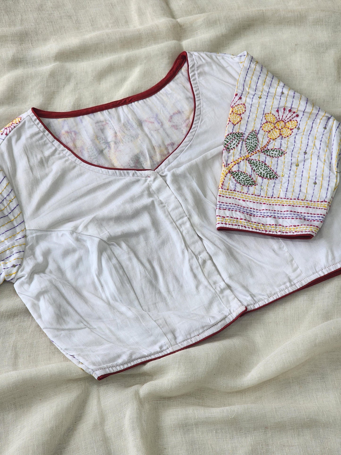 White cotton blouse