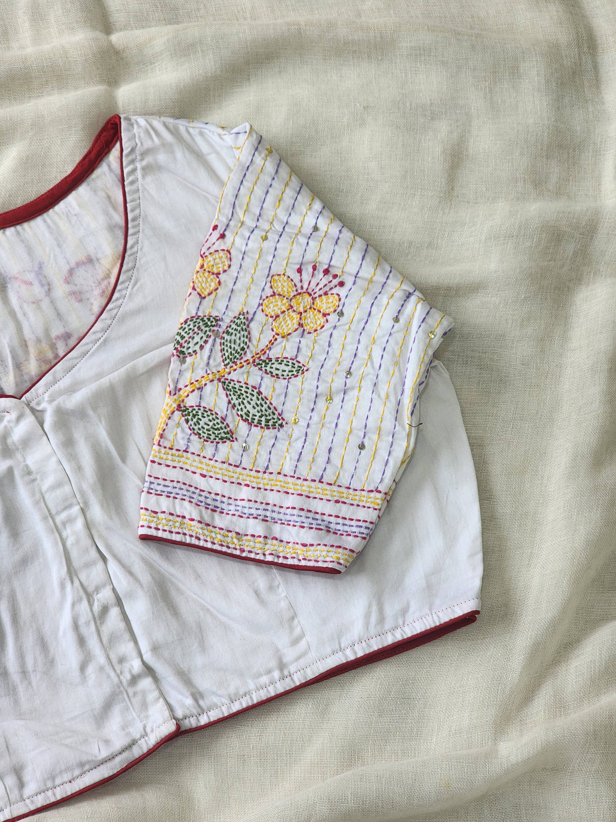 White cotton blouse