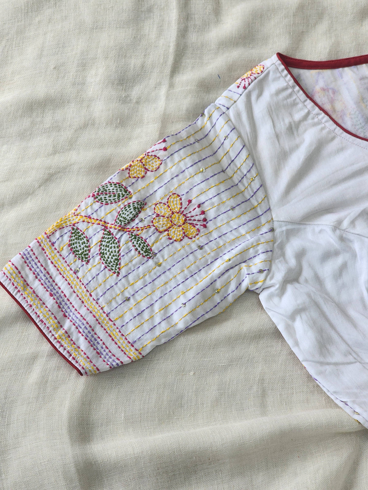 White cotton blouse