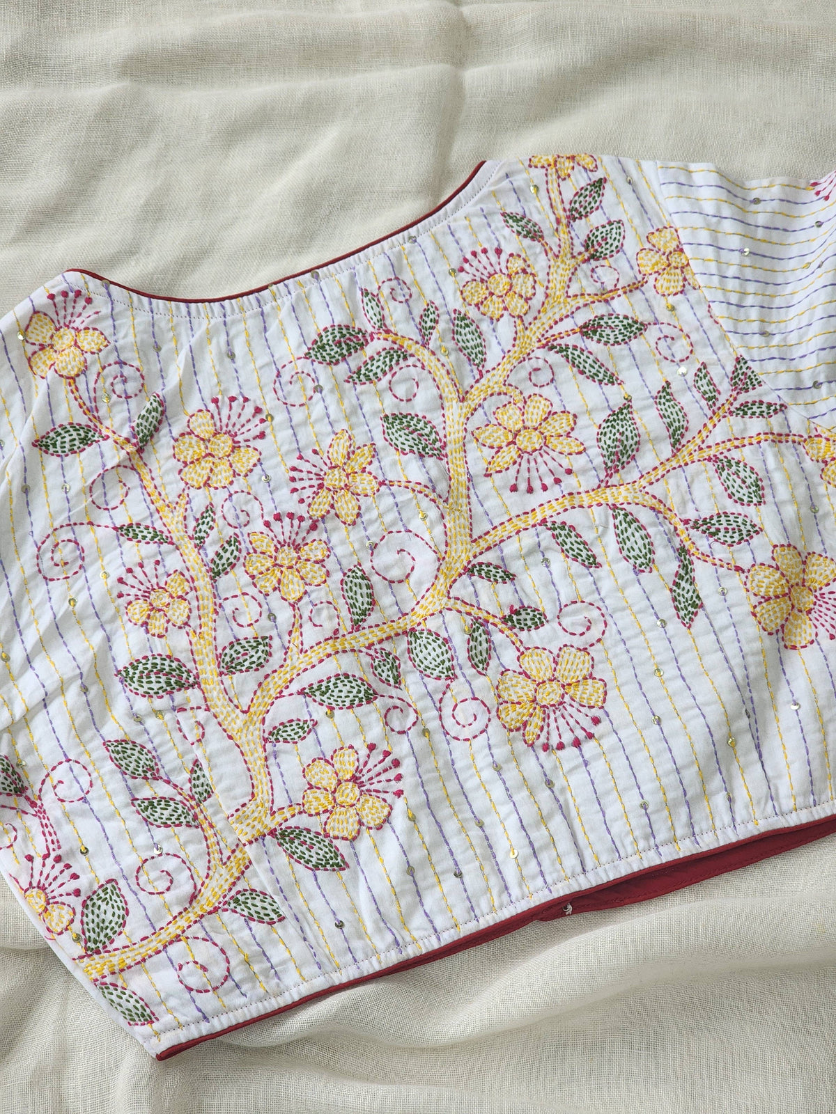 White cotton blouse
