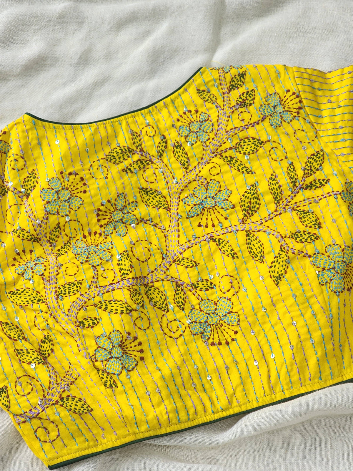 Yellow cotton blouse