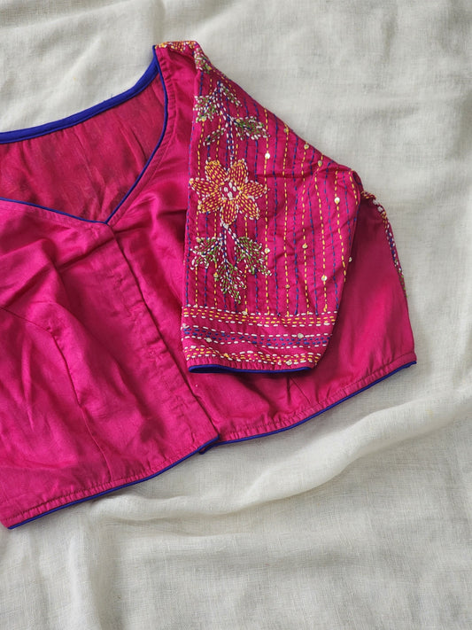 Pink cotton blouse